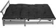 Brussels Convertible Sofa Cum Bed in Black Finish