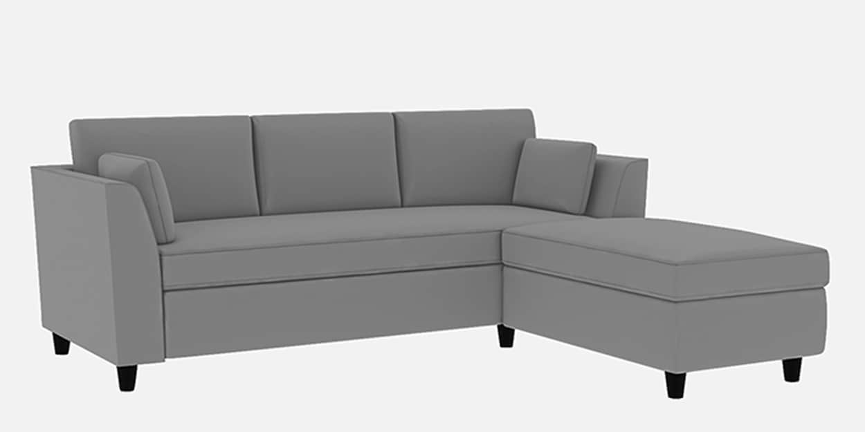 Buy Bristo LHS 4 Seater Sectional Sofa In Pubble Grey Colour by Febonic