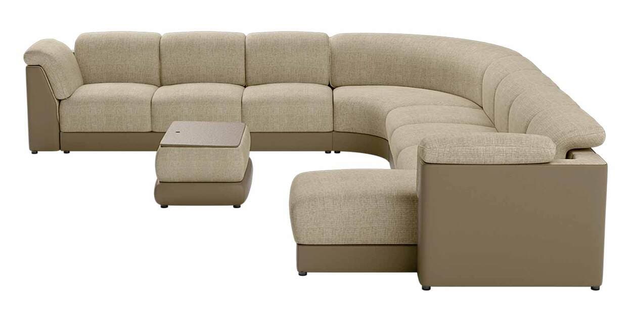 Buy Broadway V2 9 Seater Corner Sofa Set with Lounger in Ada Sand