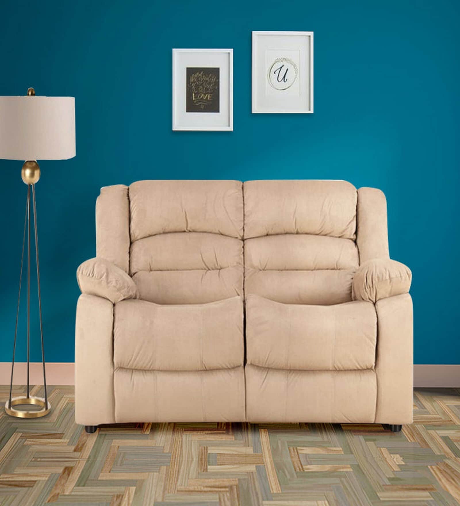 Bradford 2 Seater Sofa In Beige Color