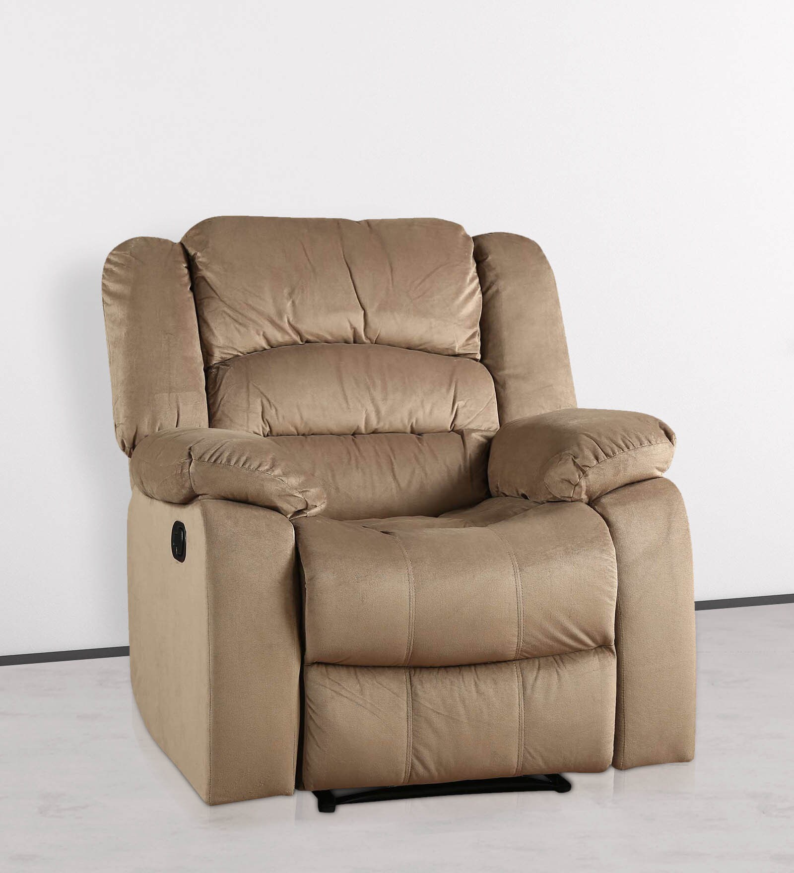 Bradford Fabric 1 Seater Manual Recliner in Camel Colour