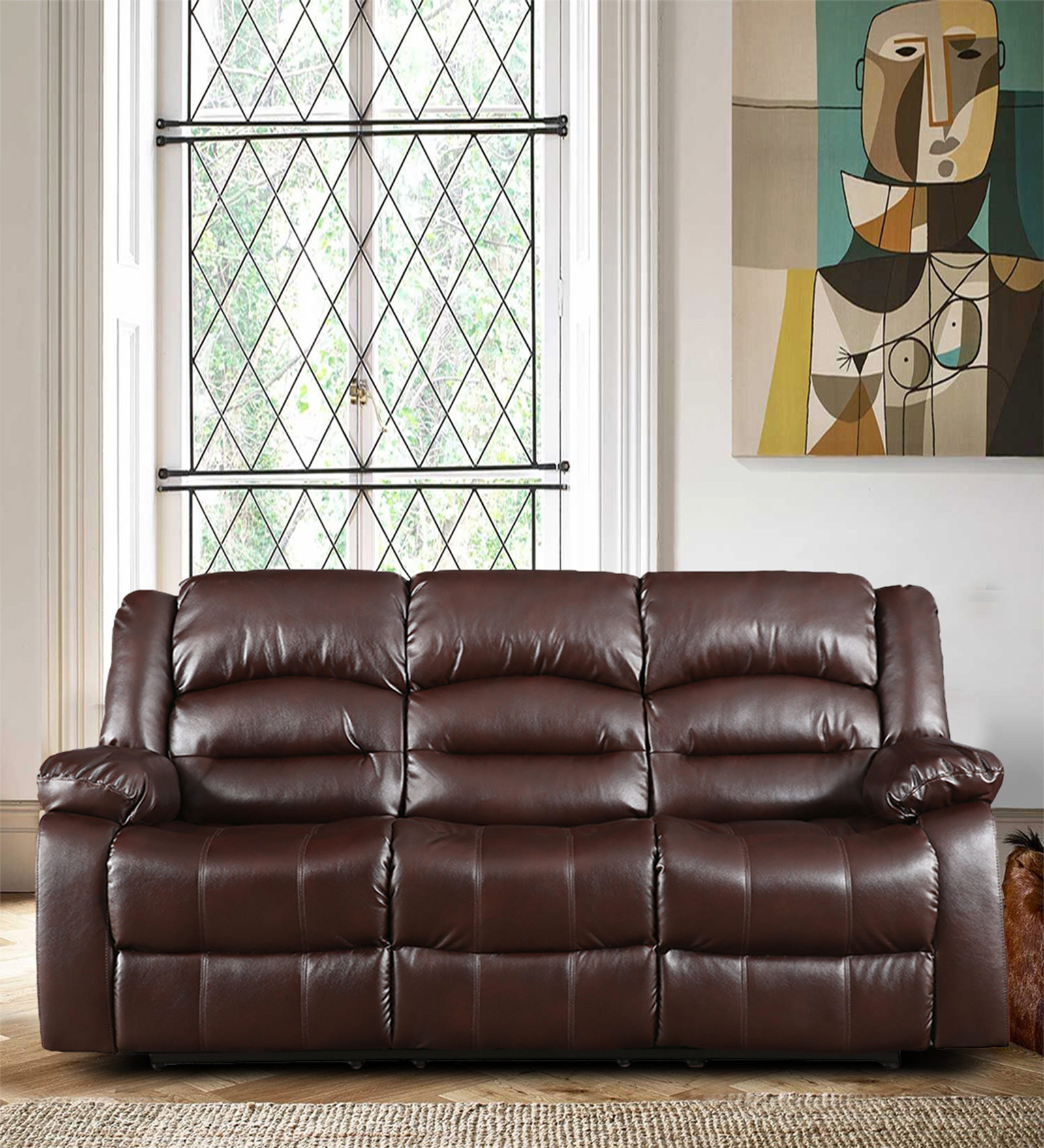 Bradford 3 Seater Recliner in Brown Colour