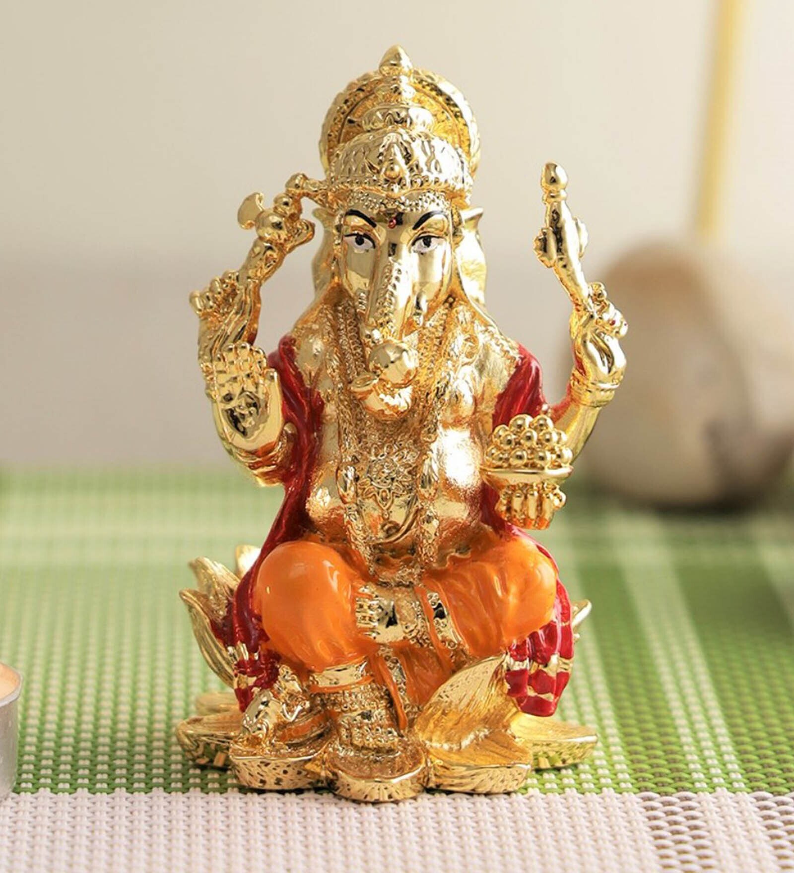 Buy Brass 3 Inch Lord Ganesha Idol By Craftvatika At 36% OFF By ...