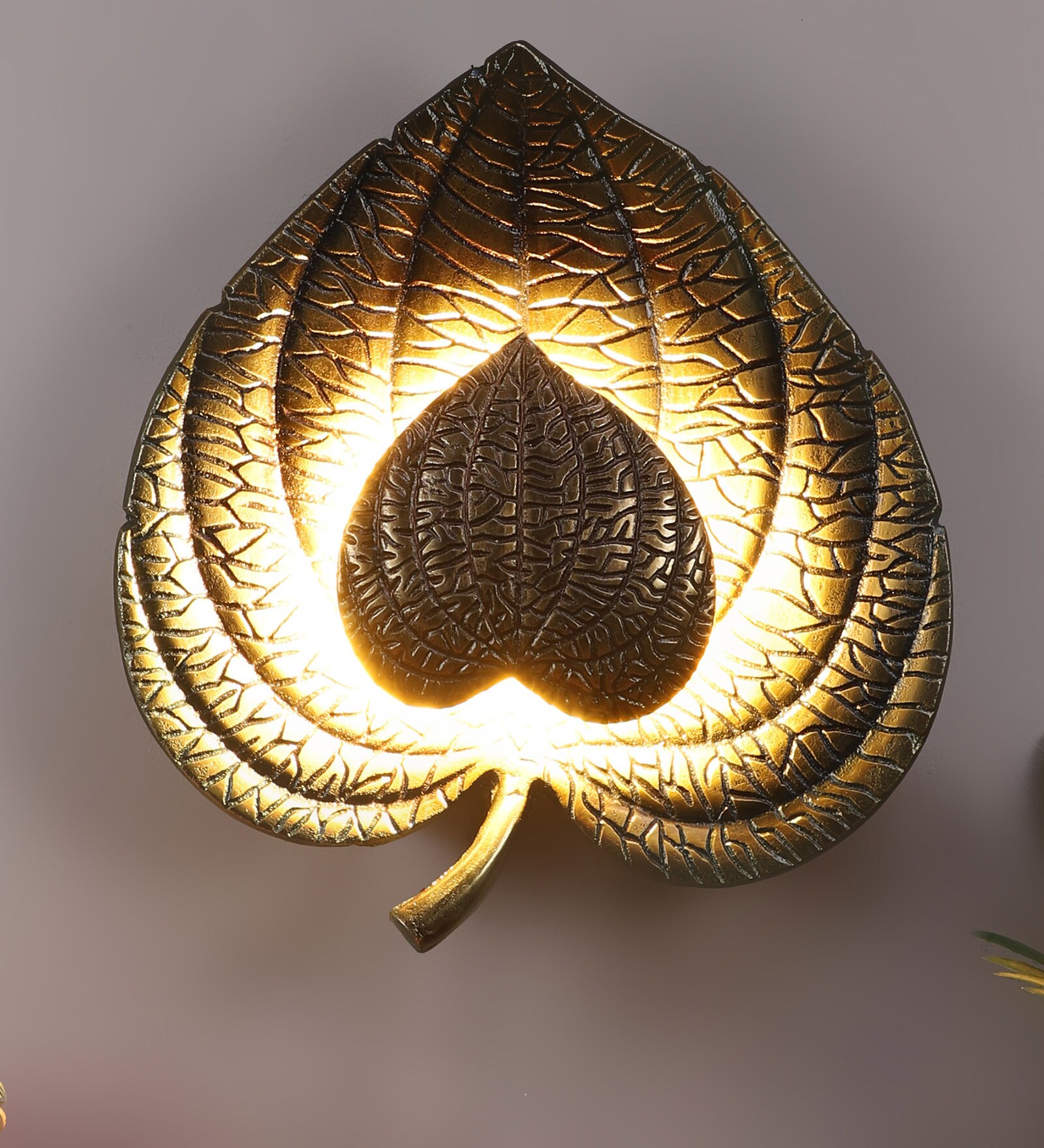 Buy Serenity Metal LED Novelty Wall Light (Brass) at 33 OFF by Eliante