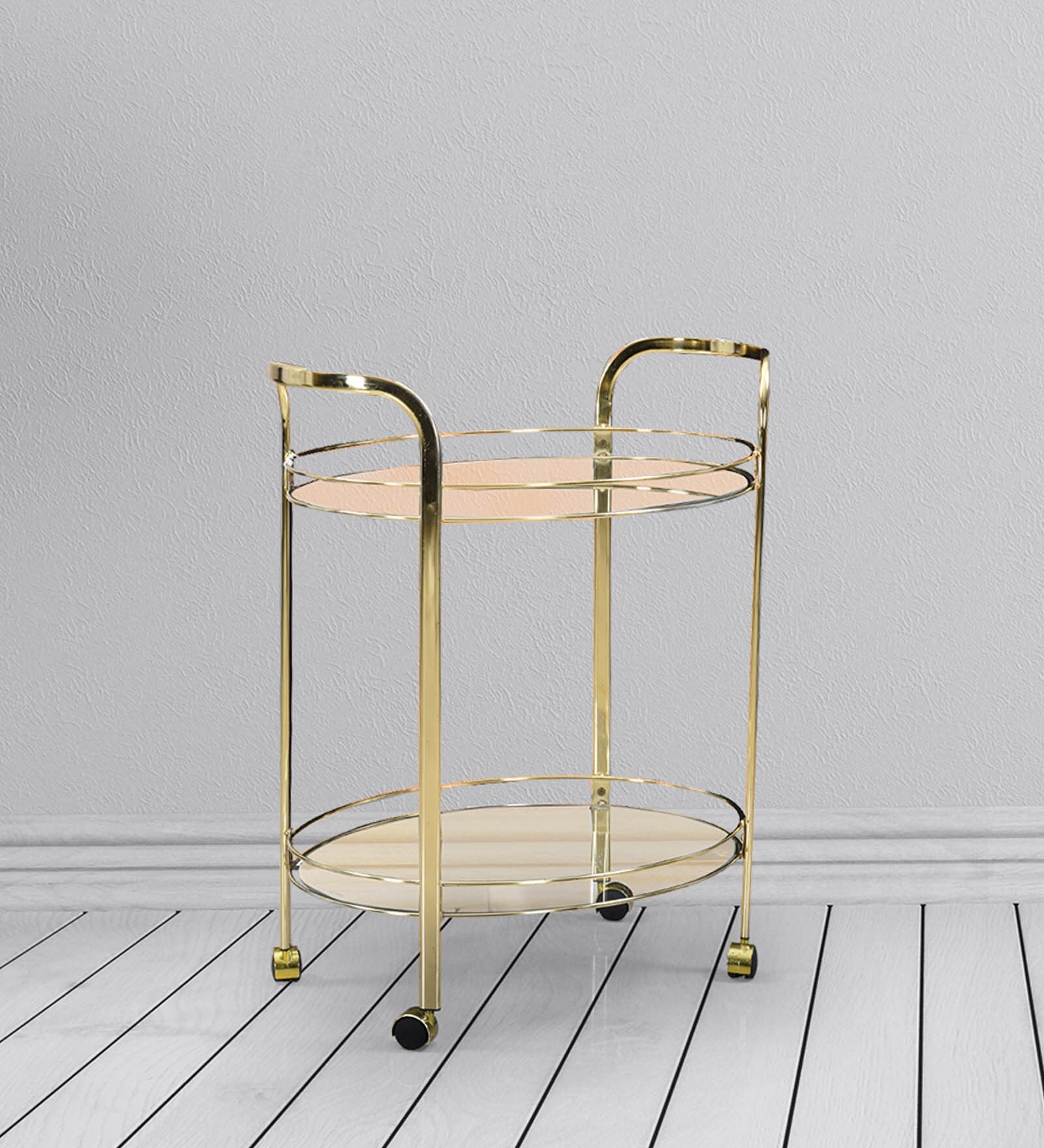 Buy Brass Bar Trolley by Royaloak Online Bar Trolleys Bar Furniture