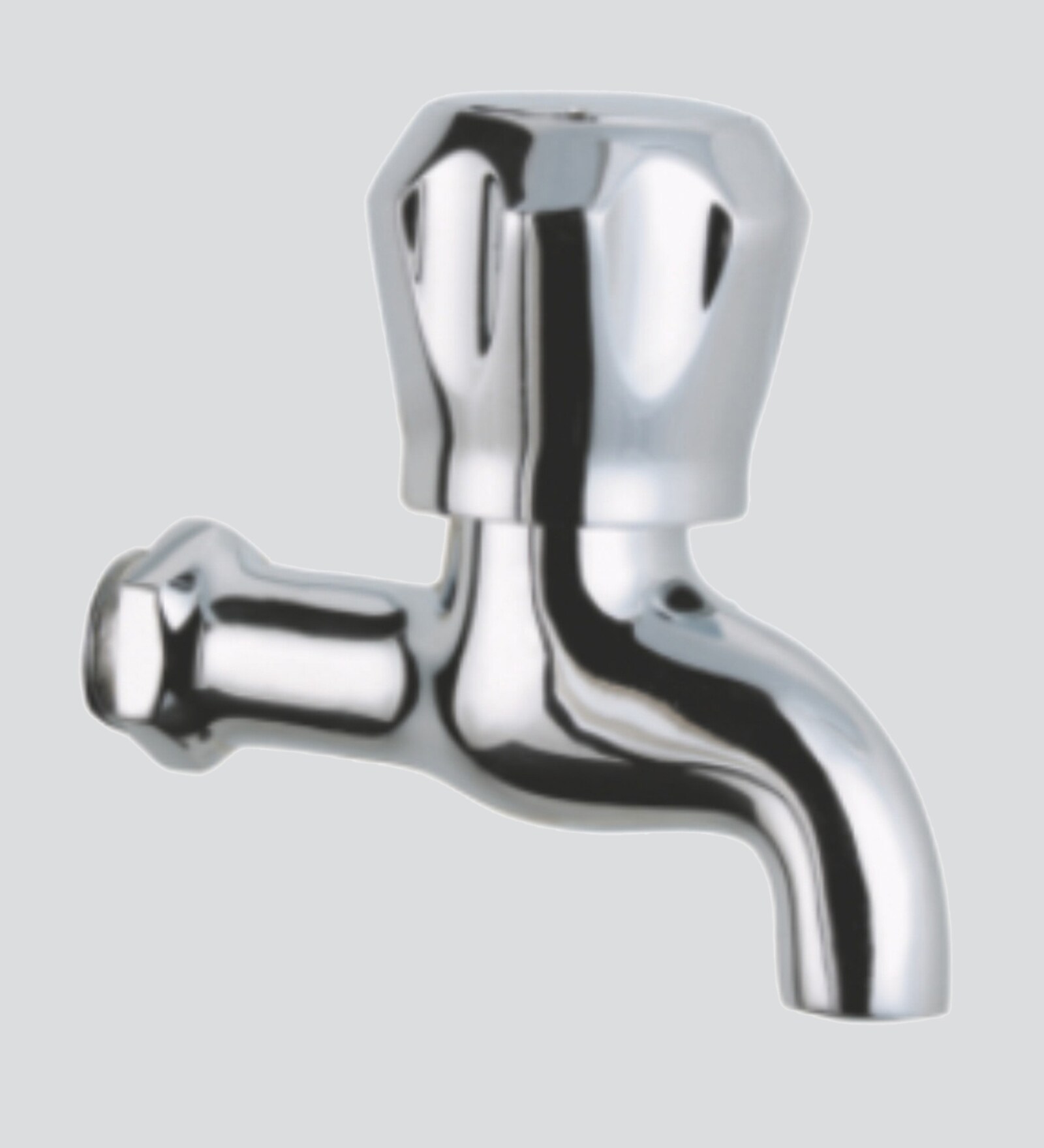 Brass Bib Cock Bathroom Tap In Chrome Finish (Model No: F3002151)