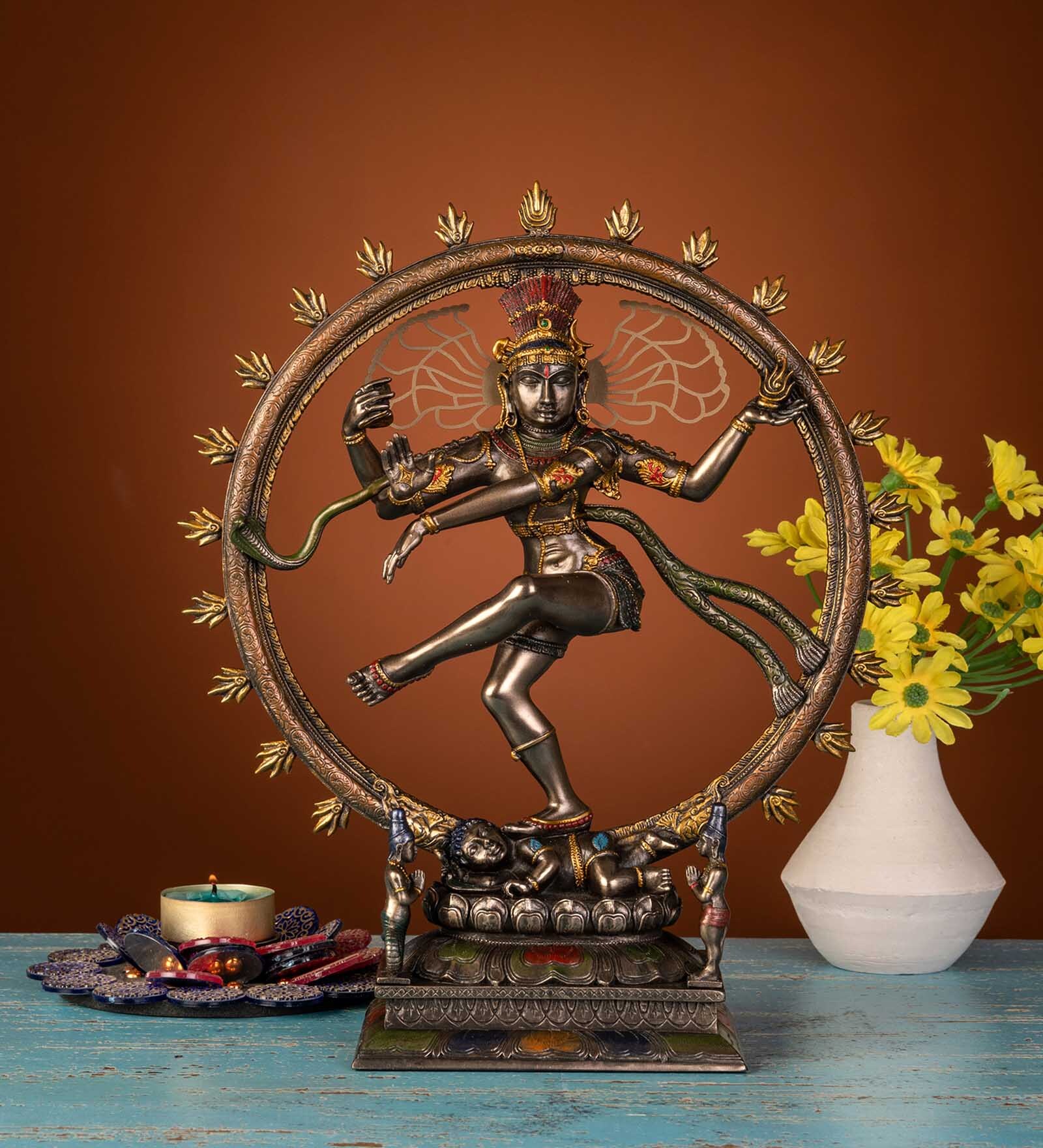 Brass Bonded Bronze Lord Natraj Idol