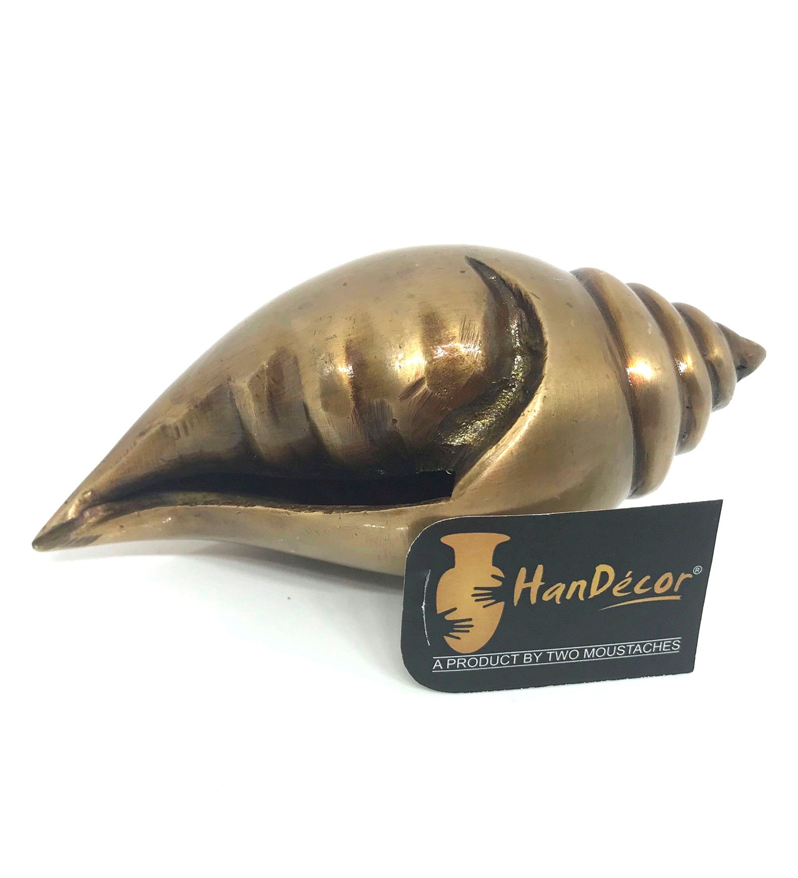 Brass Decorative Shankh Antique Brown Showpiece