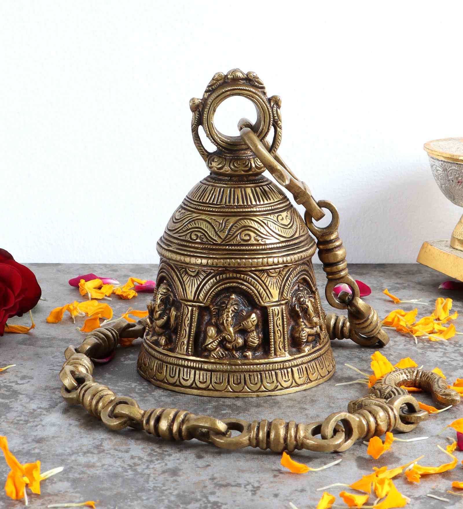 Brass Hanging Ganesh Bell
