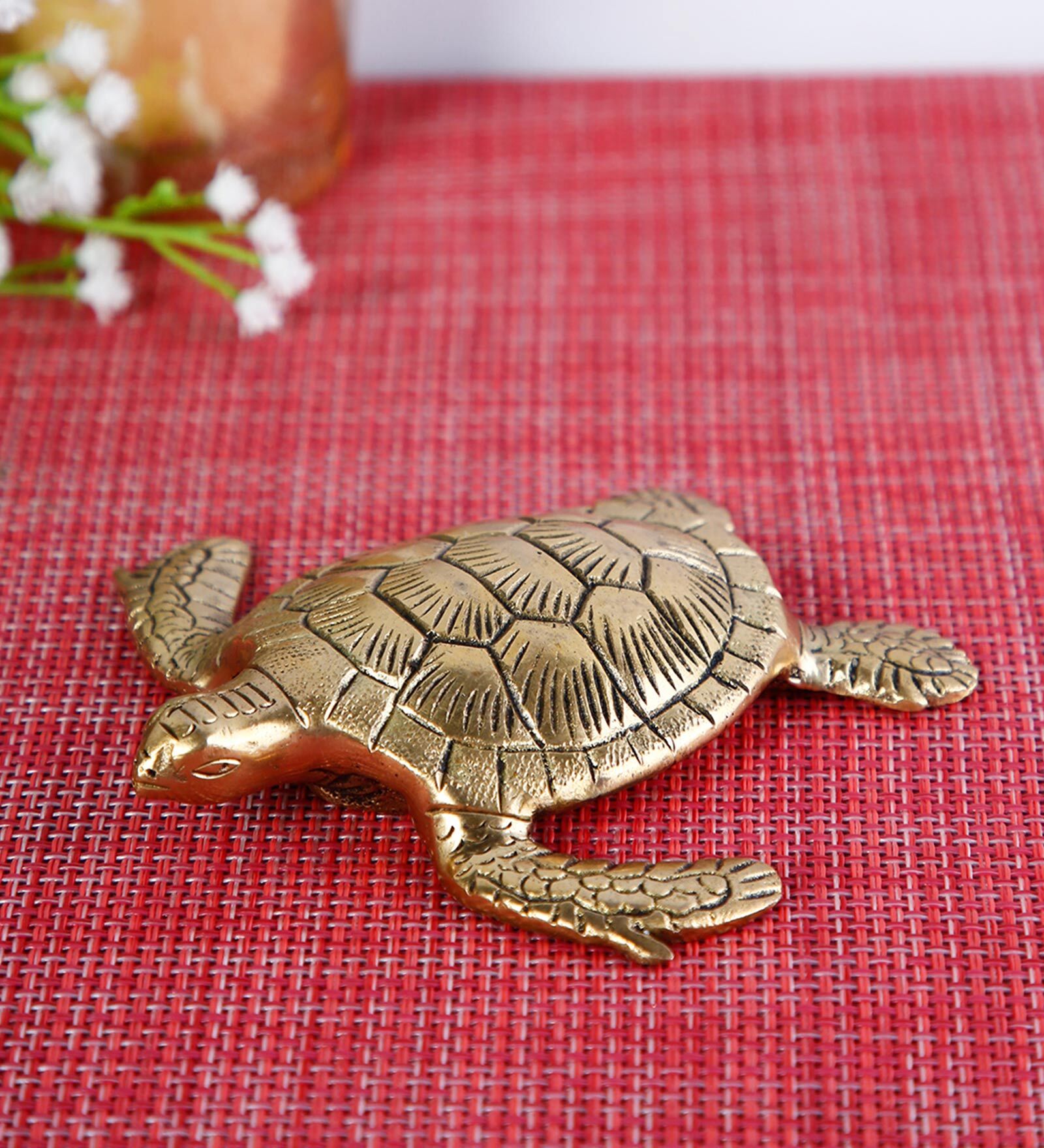 Brass Tortoise For Good Luck Showpiece