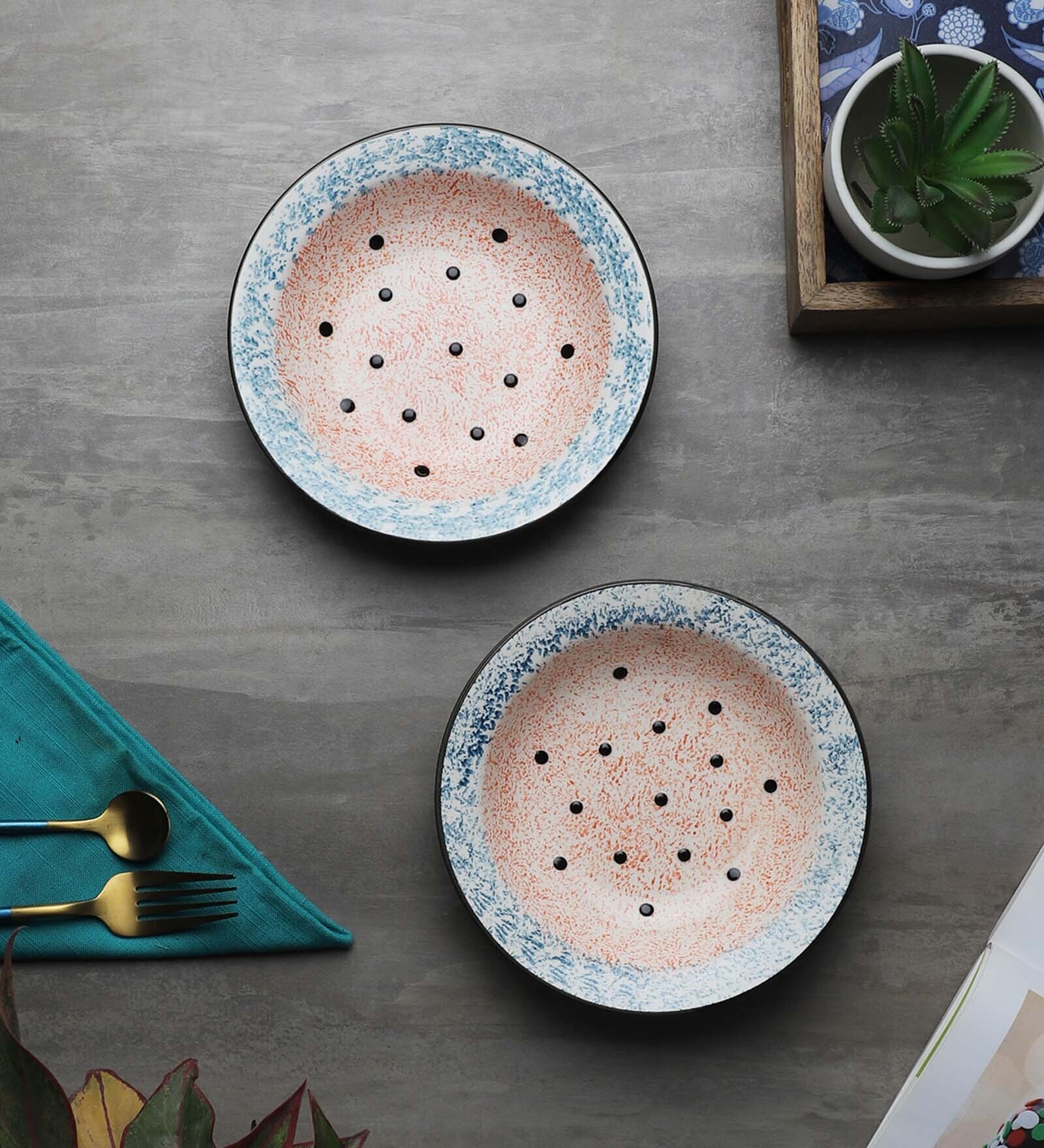 Bray (Set of 2) Ceramic Deep Plate