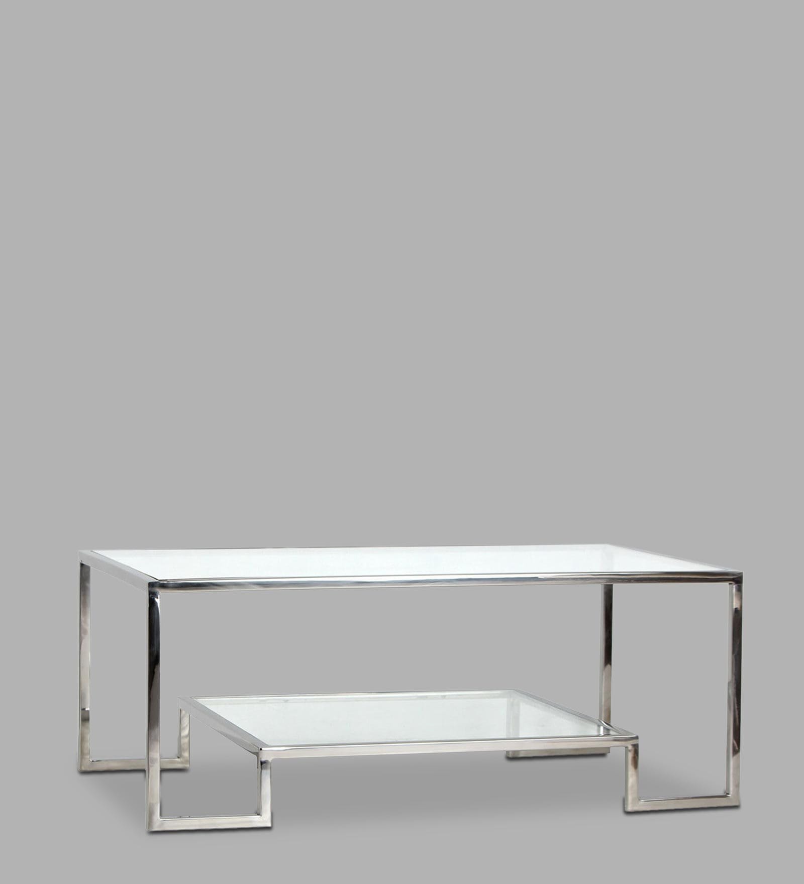 Bridgeview Coffee Table In Chrome Finish