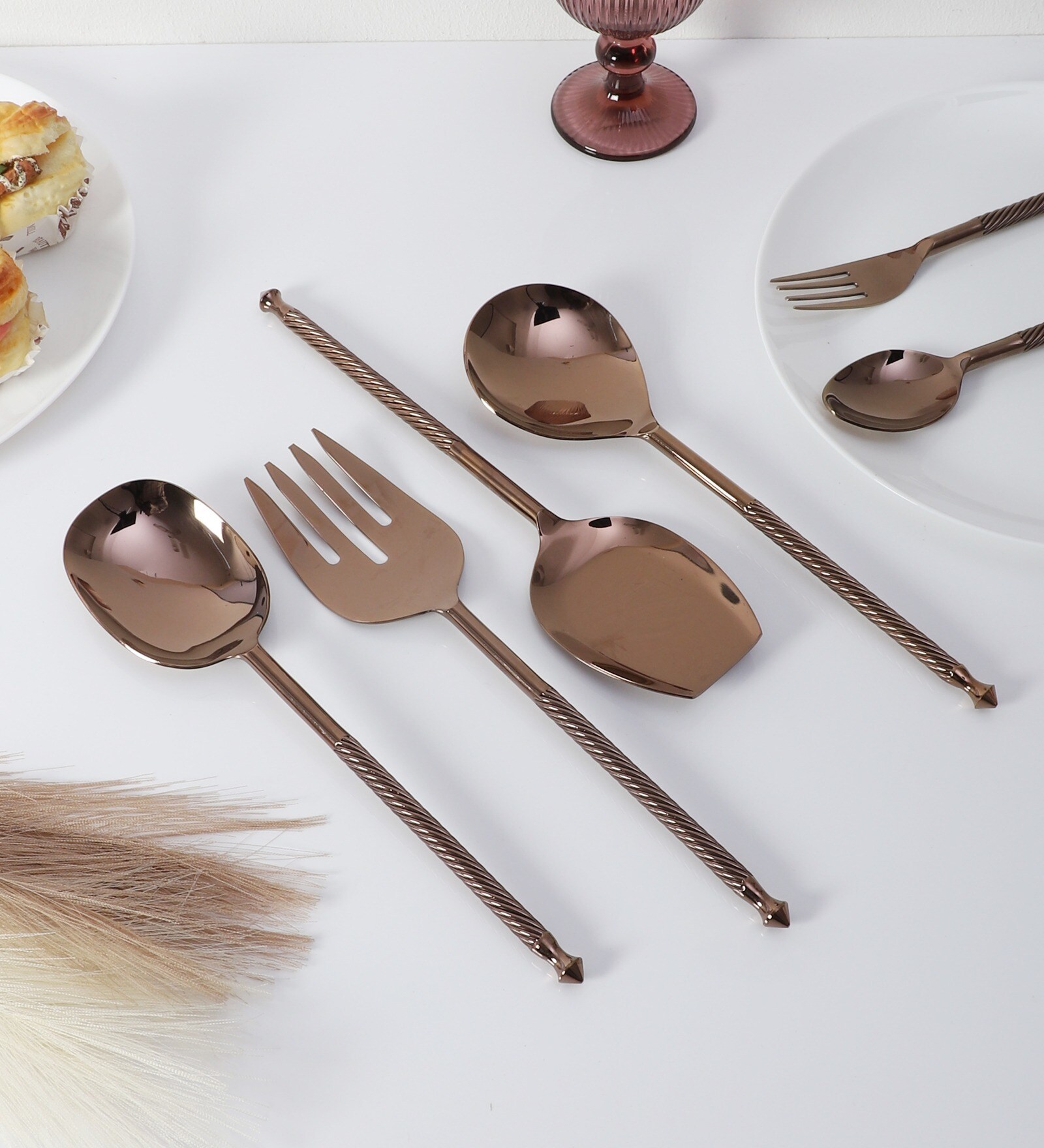 Brio Serving Set Rose Gold Brio Serving Set Rose Gold