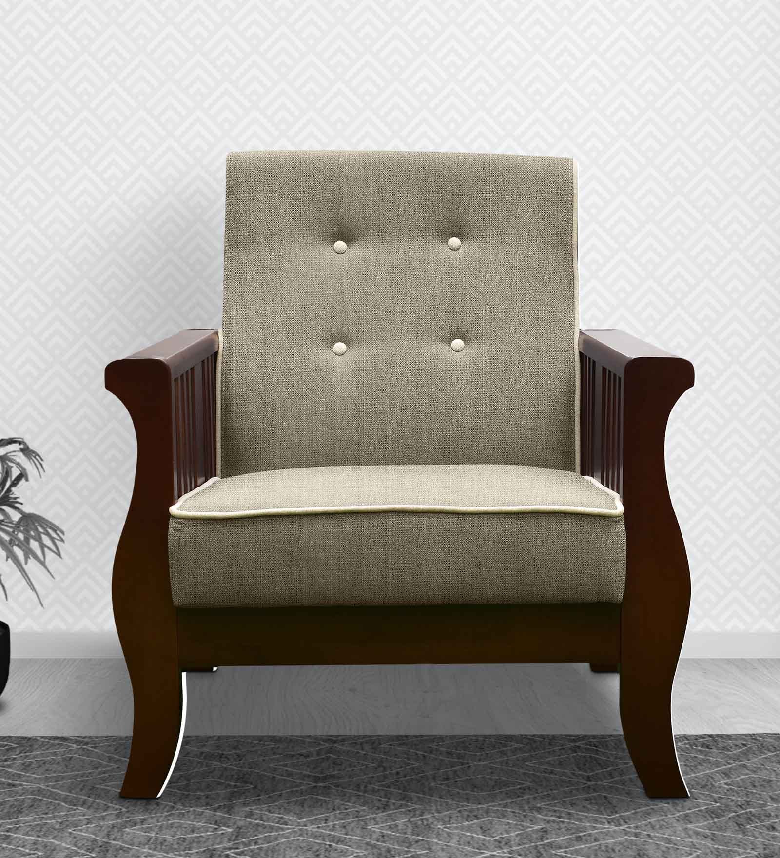 Broaden 1 Seater Sofa in Beige Colour Broaden 1 Seater Sofa in Beige Colour