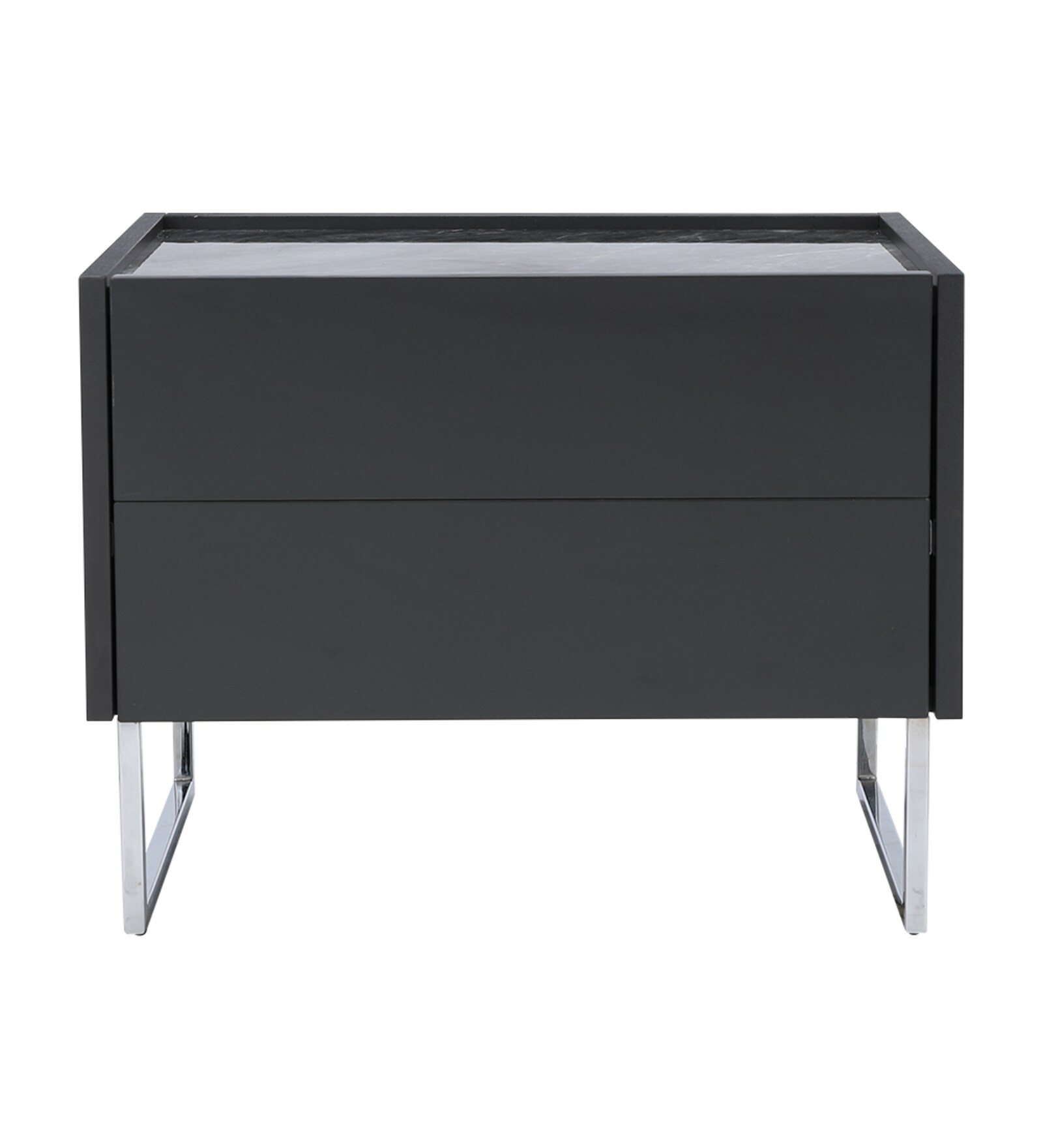 Bronx Plus Bedside Table In Dark Grey Colour