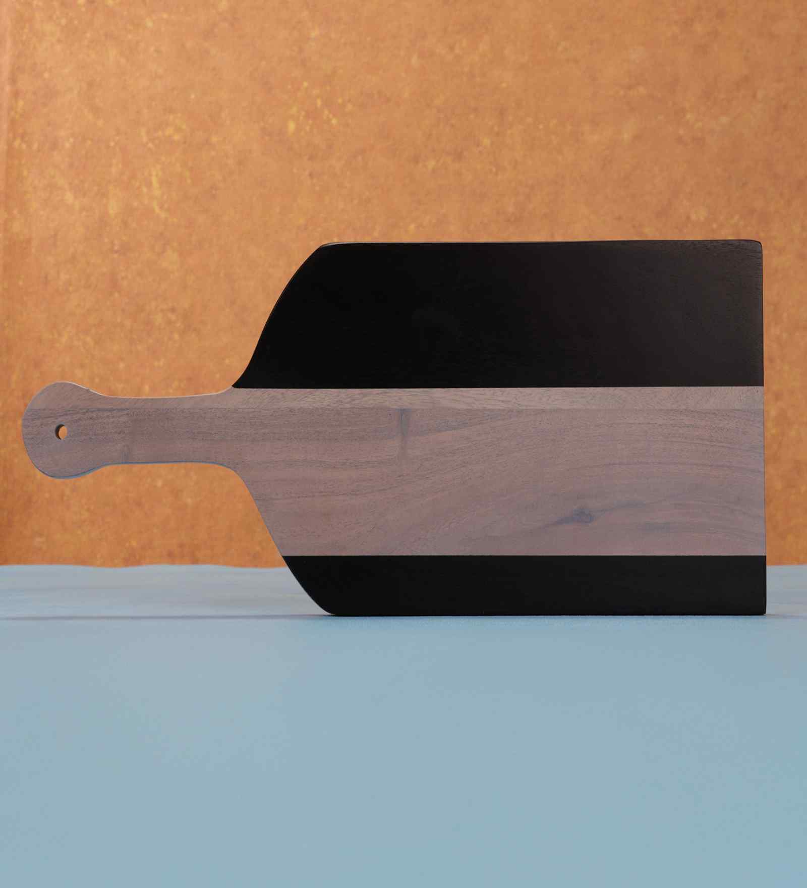 Brown & Black Acacia Wood  Chopping Board