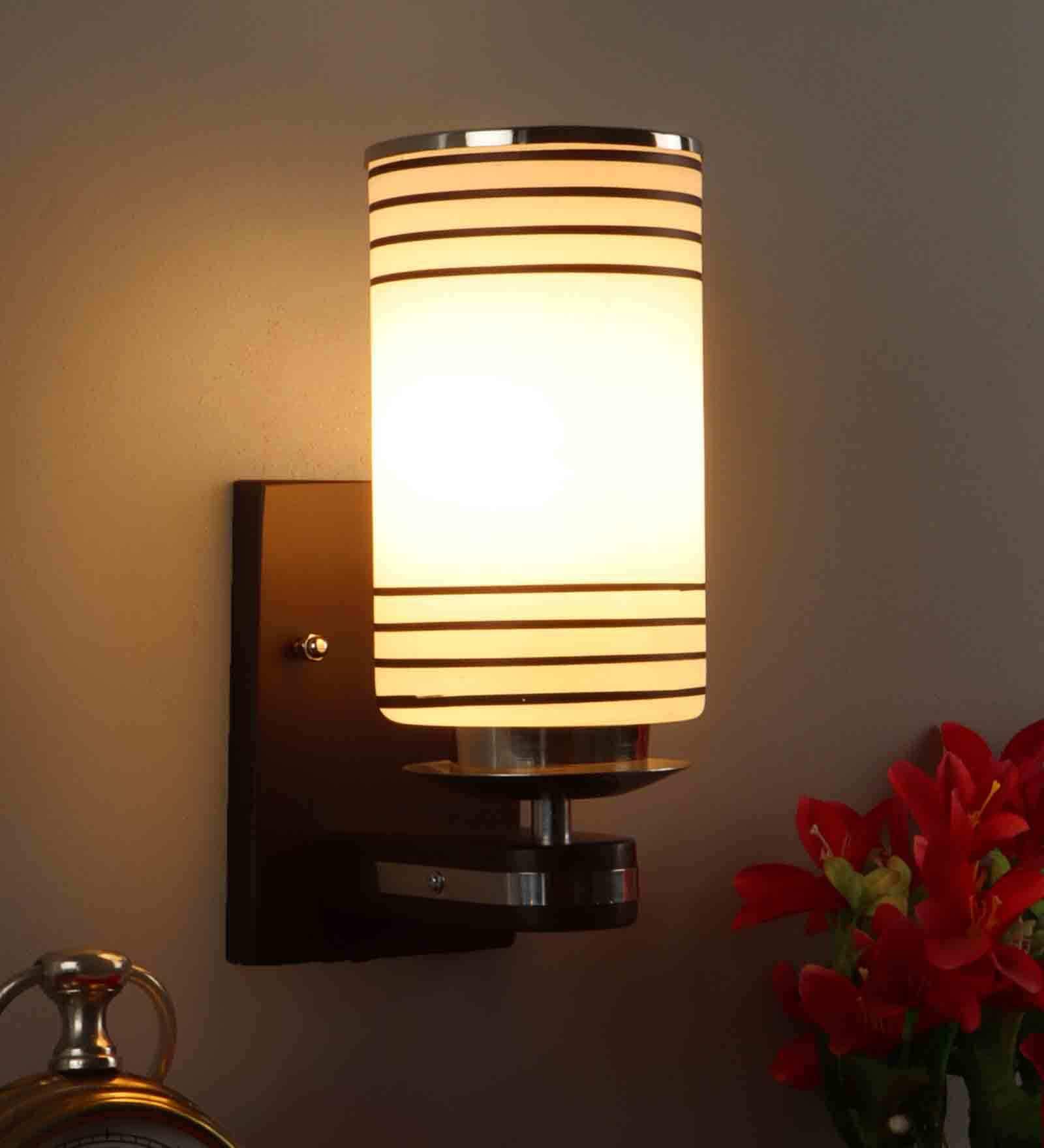 Bow Brown Wood and Iron Wall Sconces