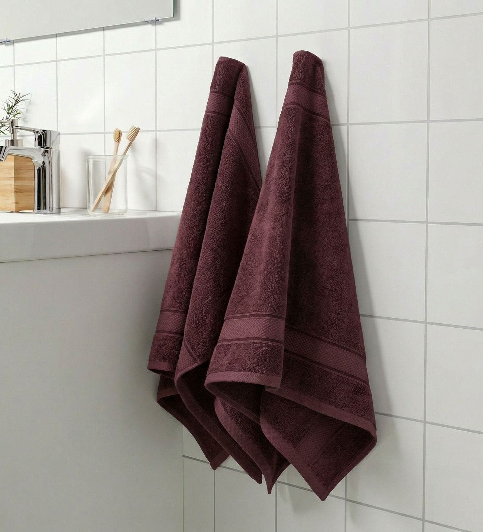 Brown 100% Cotton 600 Gsm Hand Towel