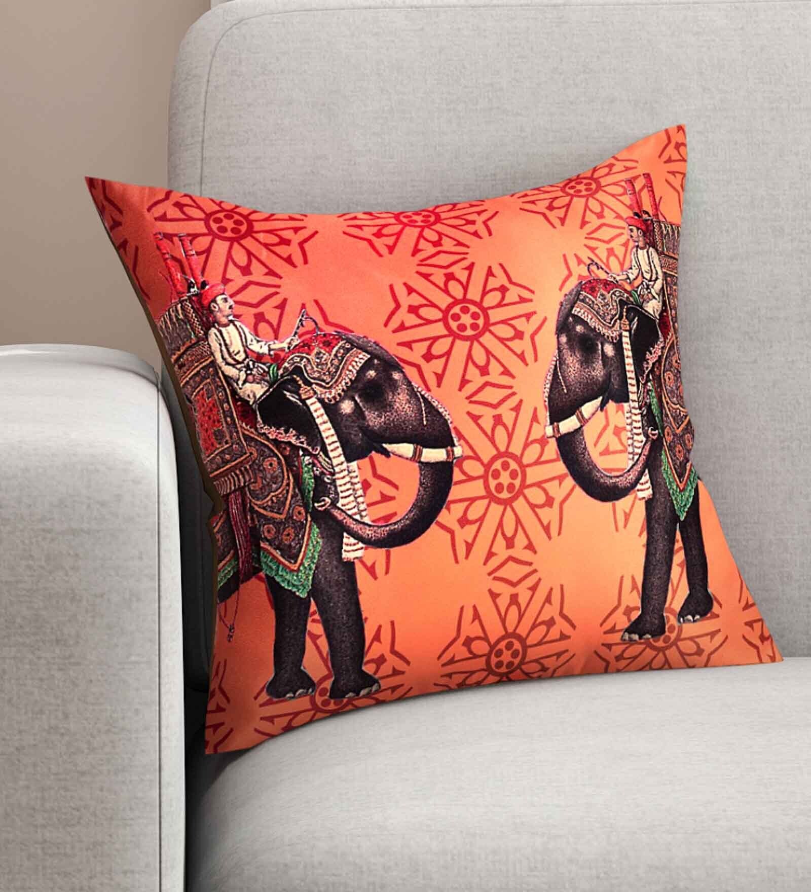 Buy Brown Abstract Premium 16 x 16 Inches Cushion Cover by SEJ by Nisha Gupta at 73 OFF by SEJ