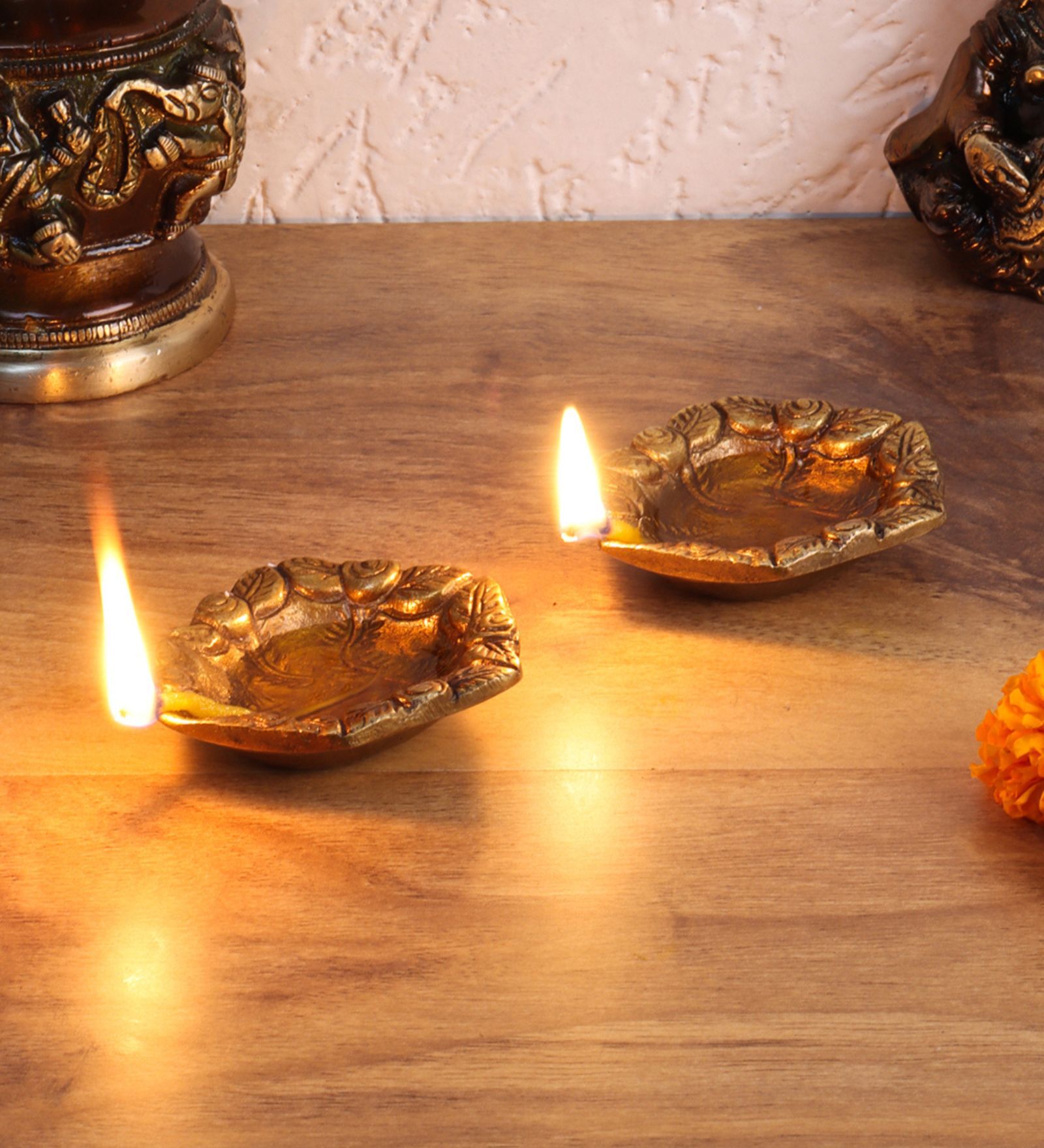 Brown Brass (Set of 2) Diya