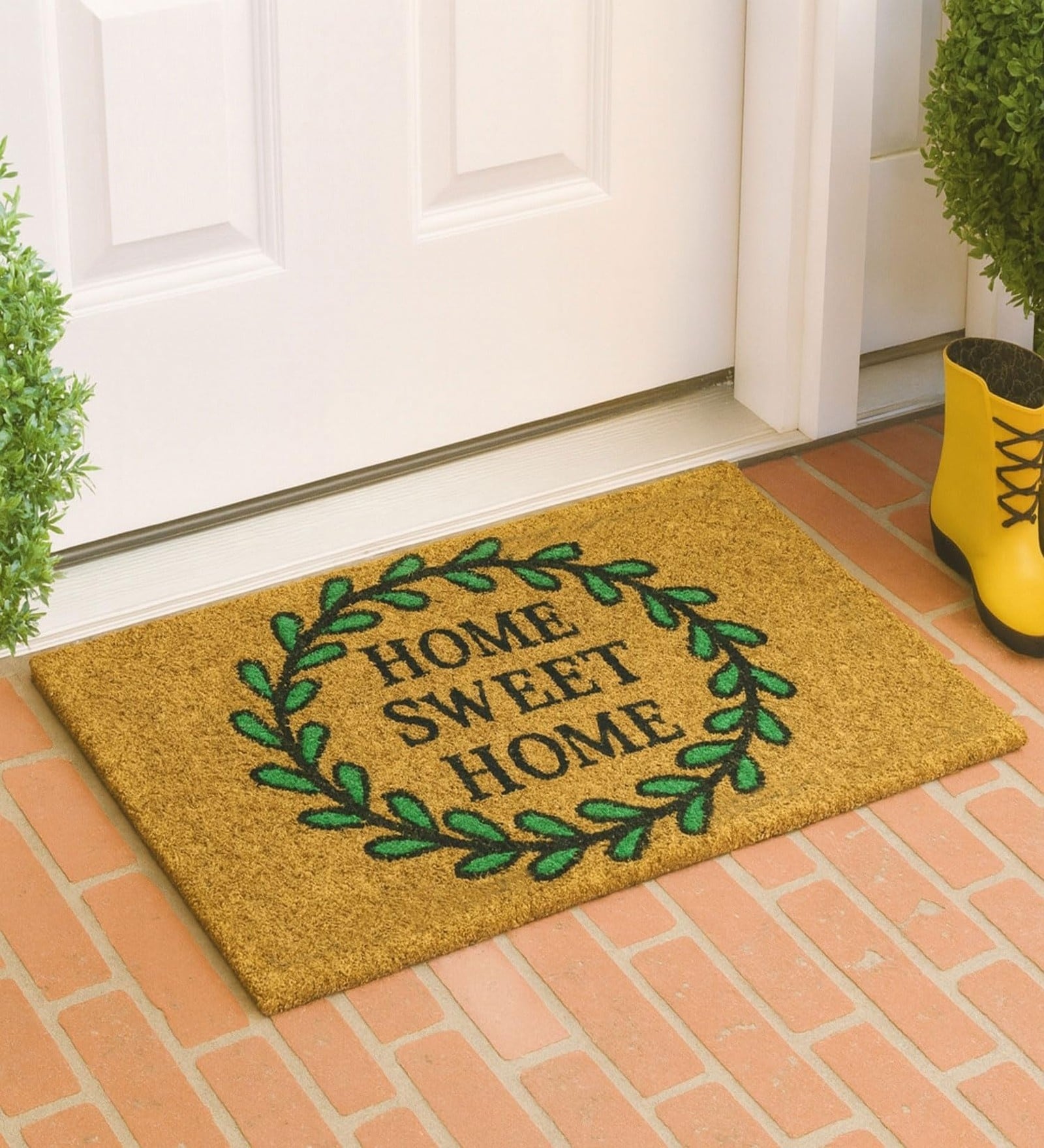Brown Coir 27x17 Inches Anti Skid Door Mat