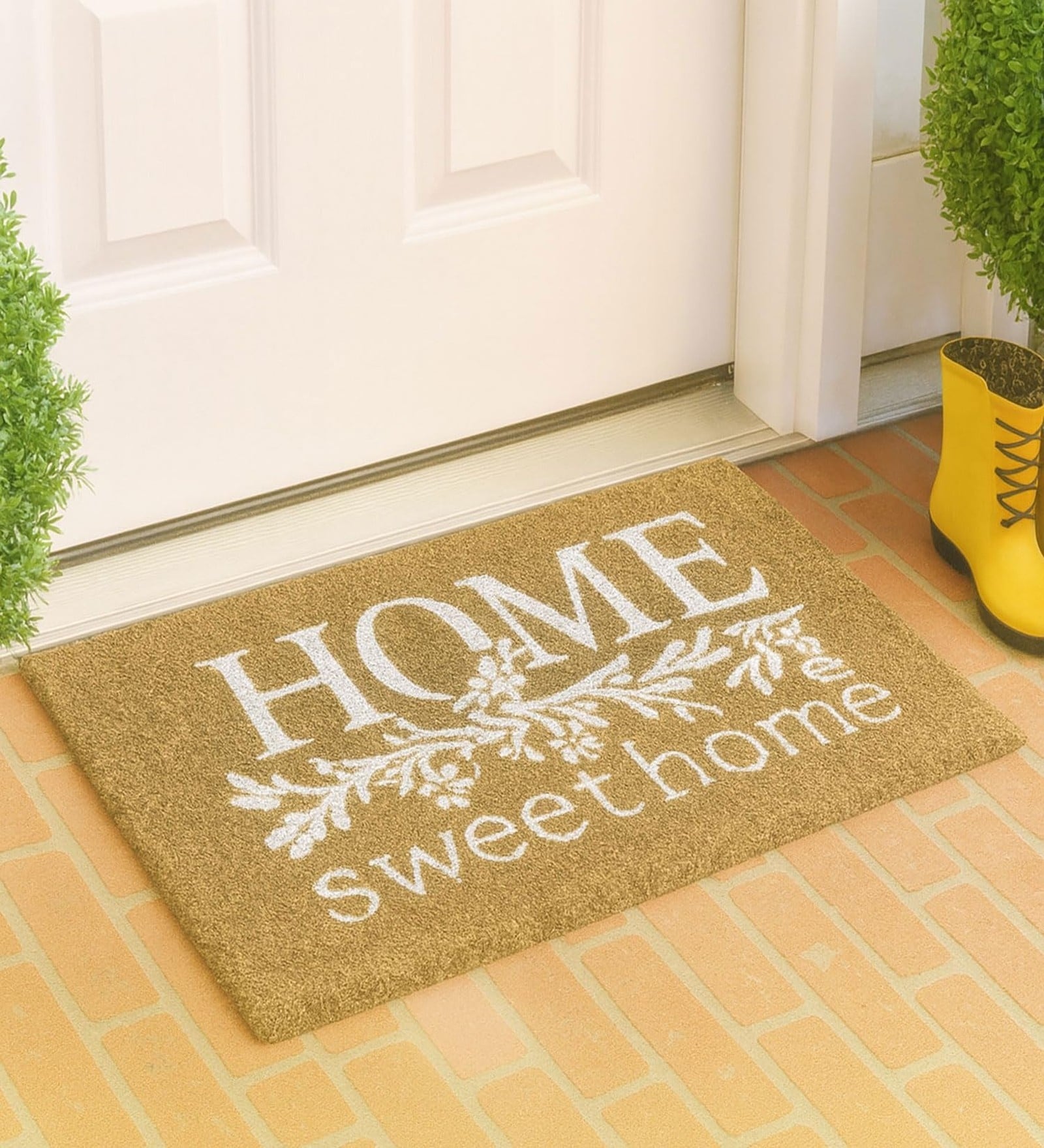 Brown Coir 27x17 Inches Anti Skid Door Mat