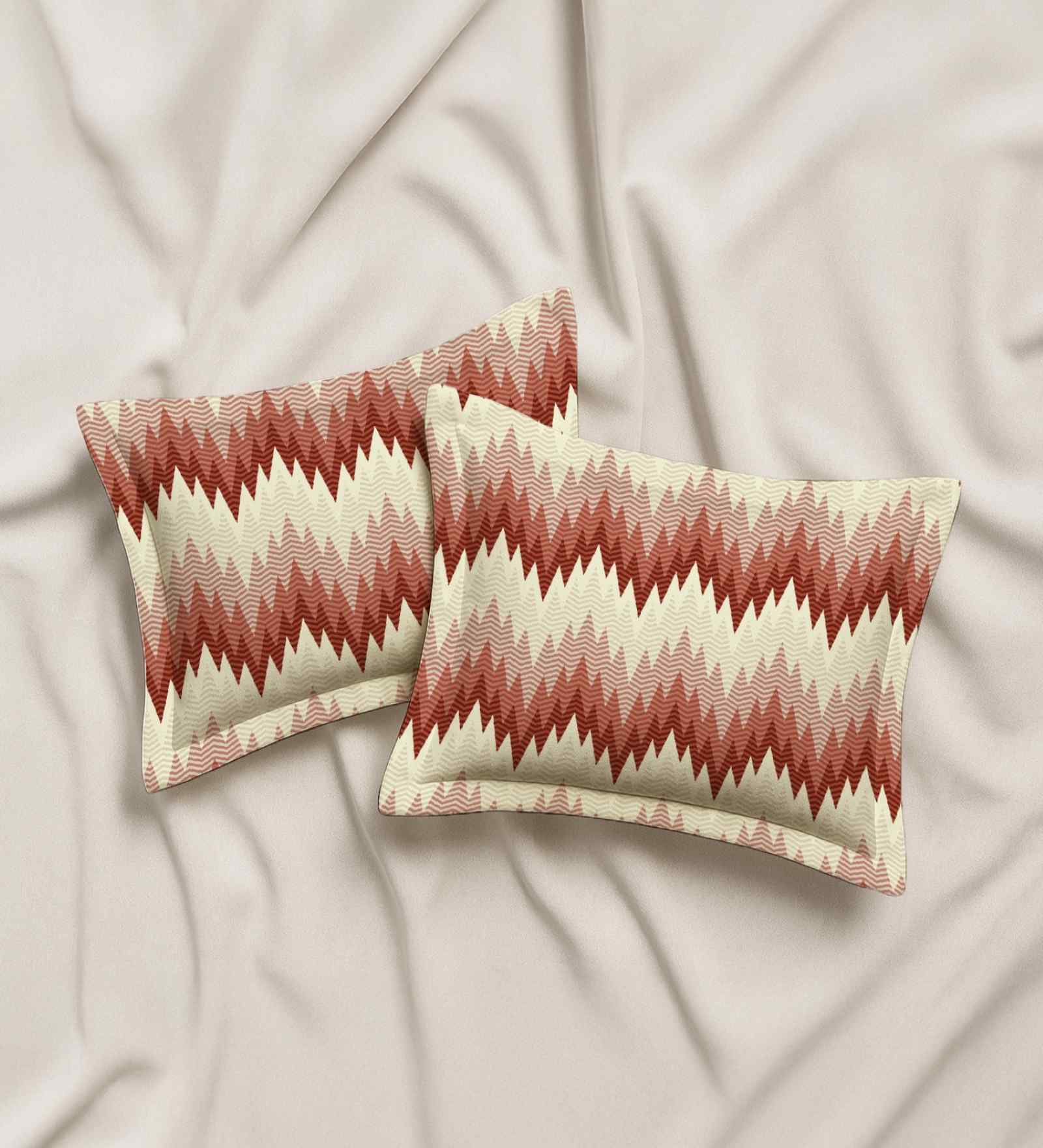 Brown Cotton 27x18 Inches Pillow Covers (Set of 2)