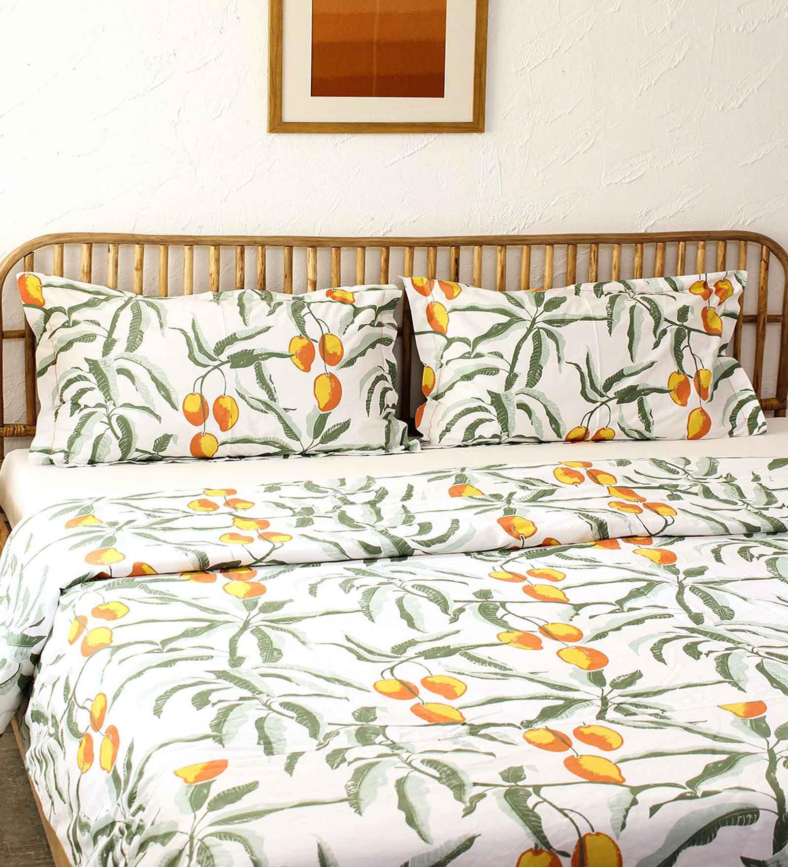 Brown Cotton Floral 180 GSM Single Bed Dohar