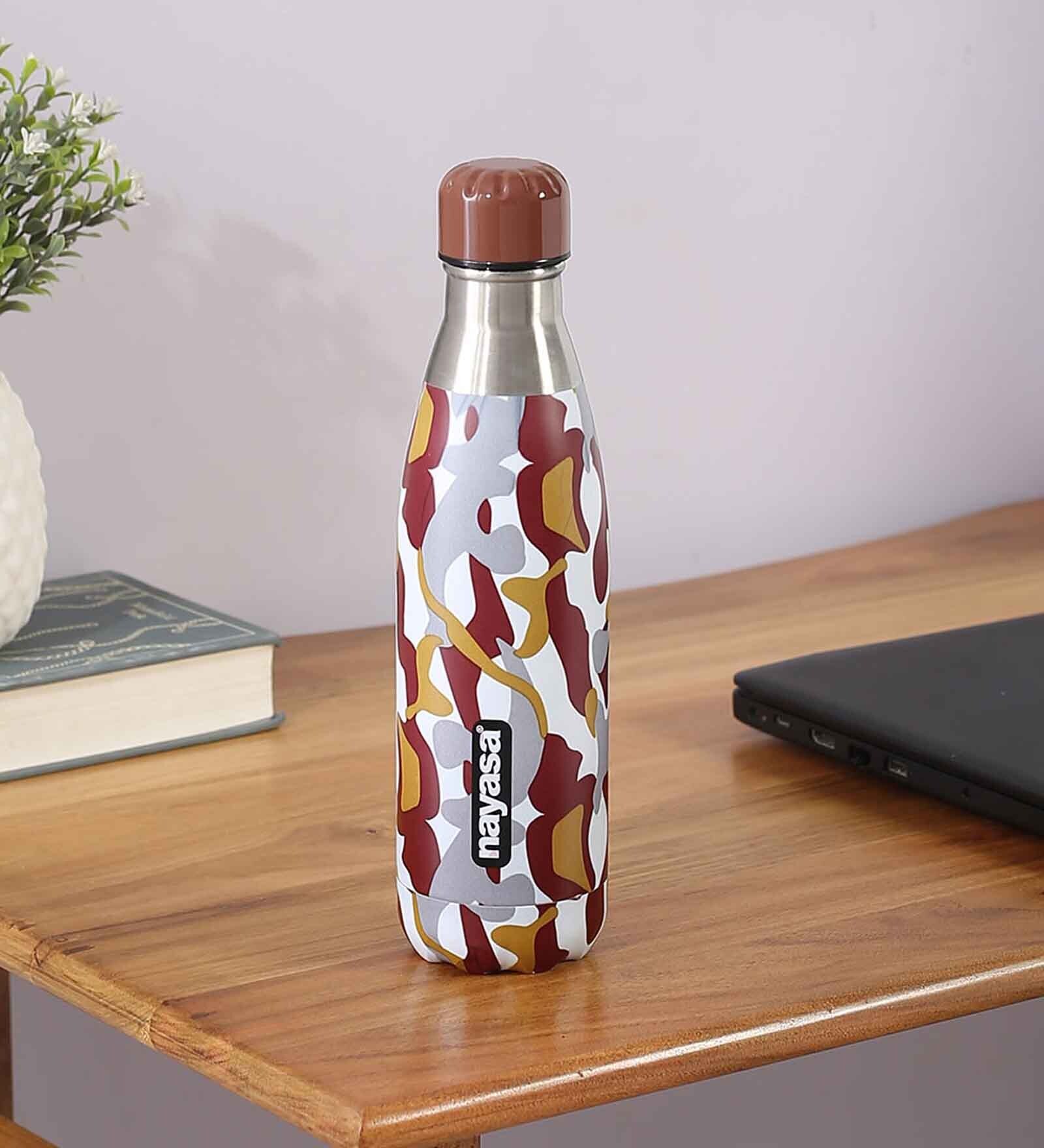 Brown Ebony 500ml Brown & Silver Bottle