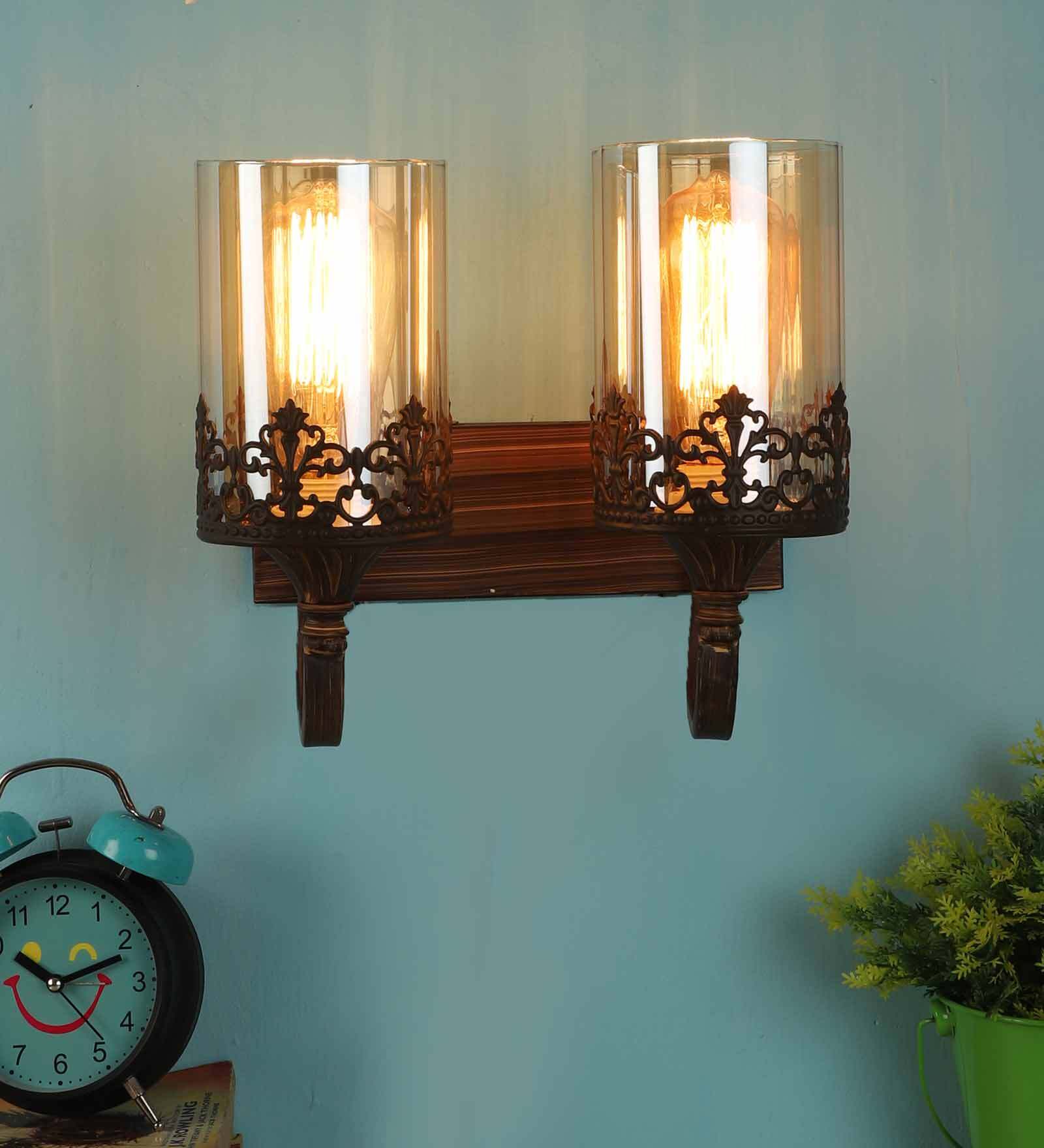 Brown Iron Wall Lights