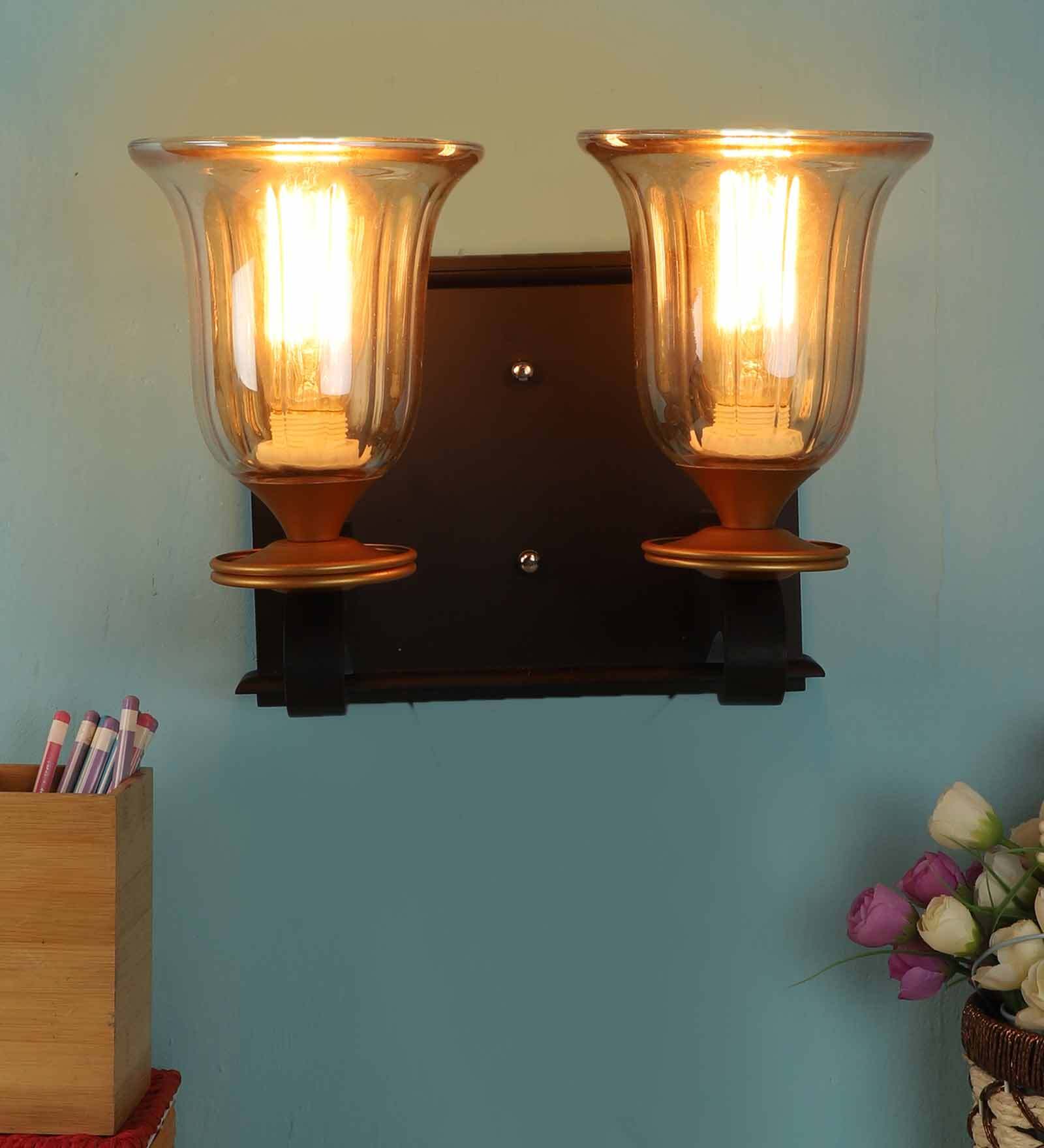 Brown Iron Wall Lights
