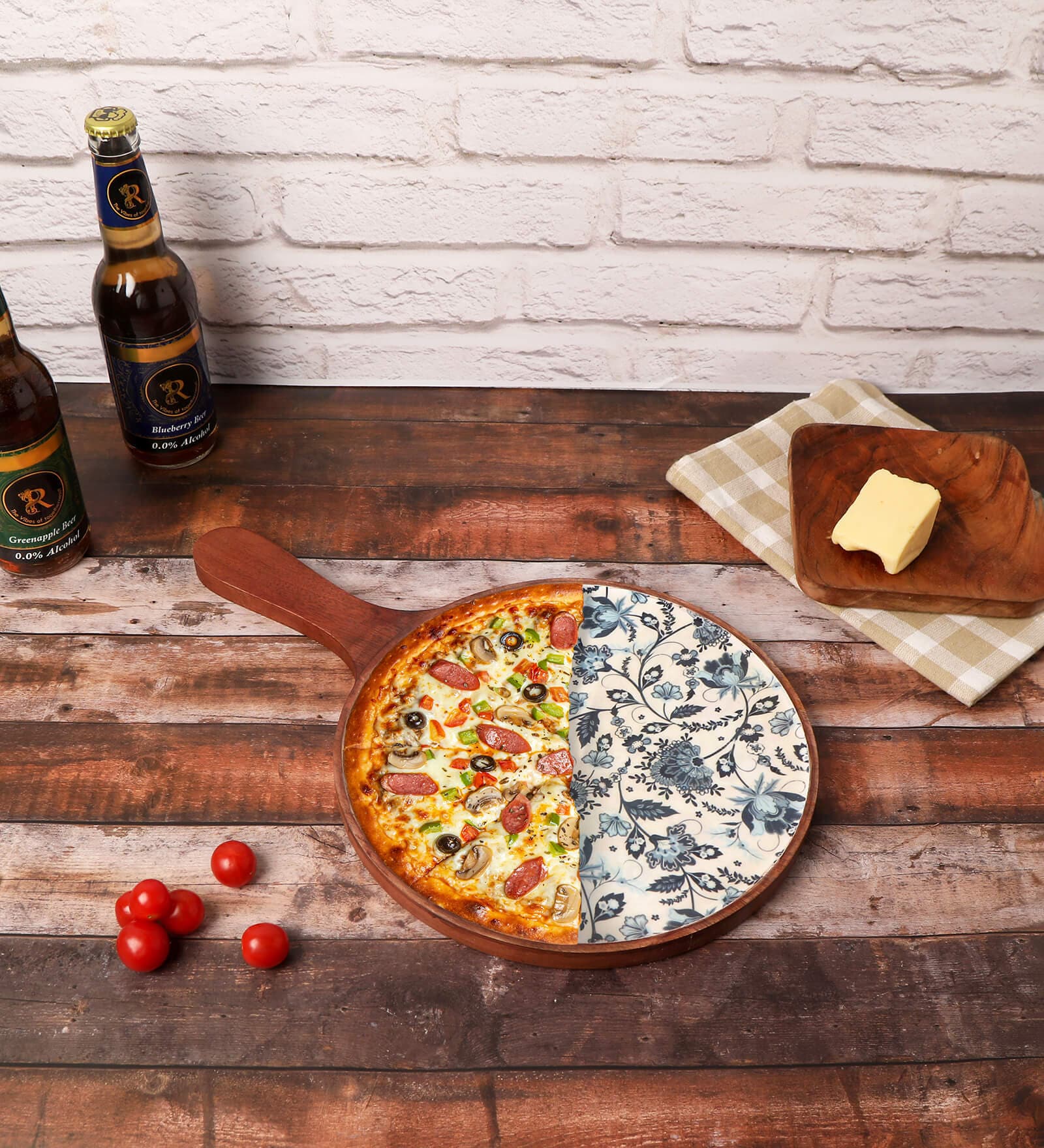 Brown Mango wood 10 Inch Appetizer Platters