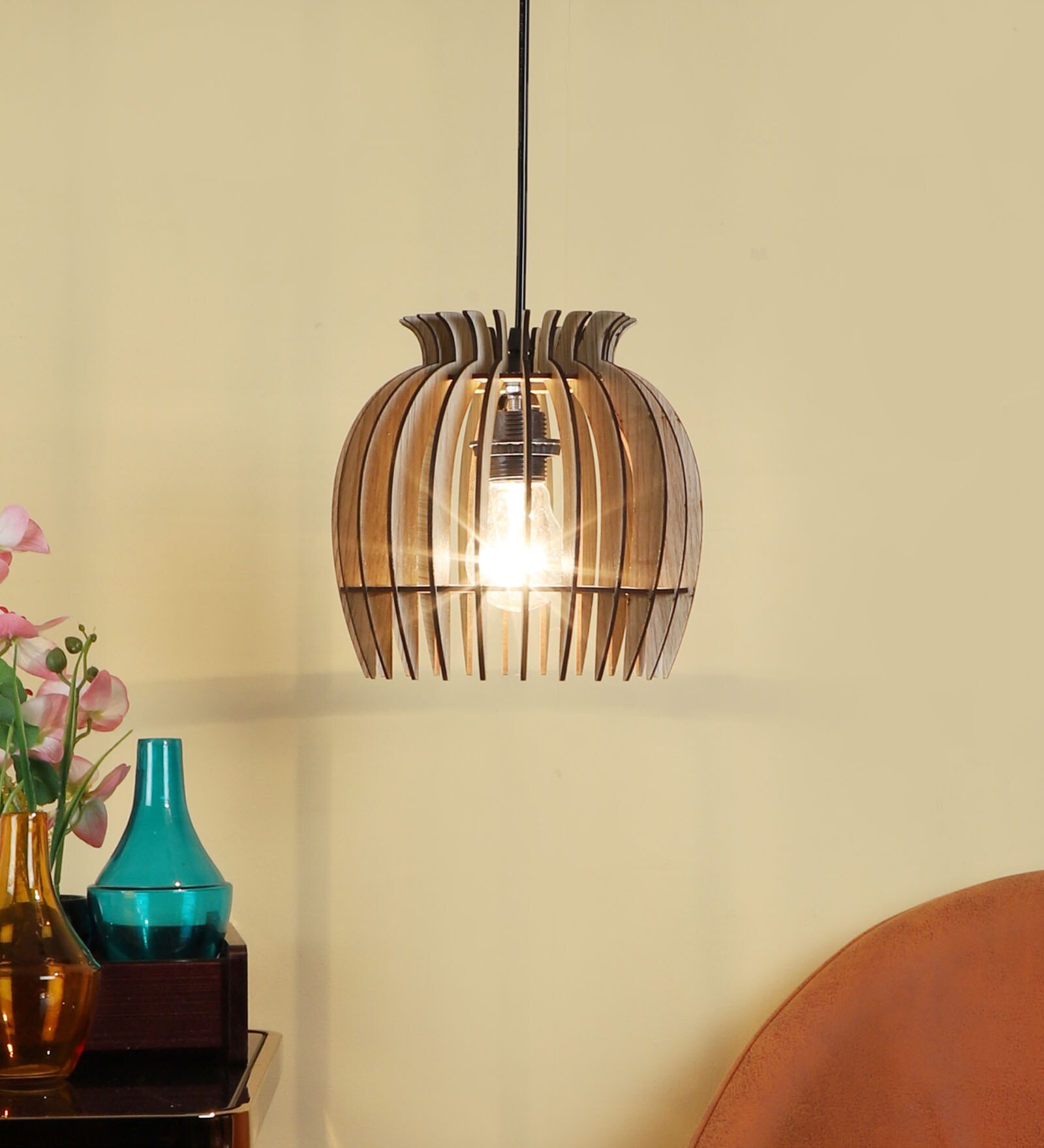 Ware Brown MDF Hanging Light