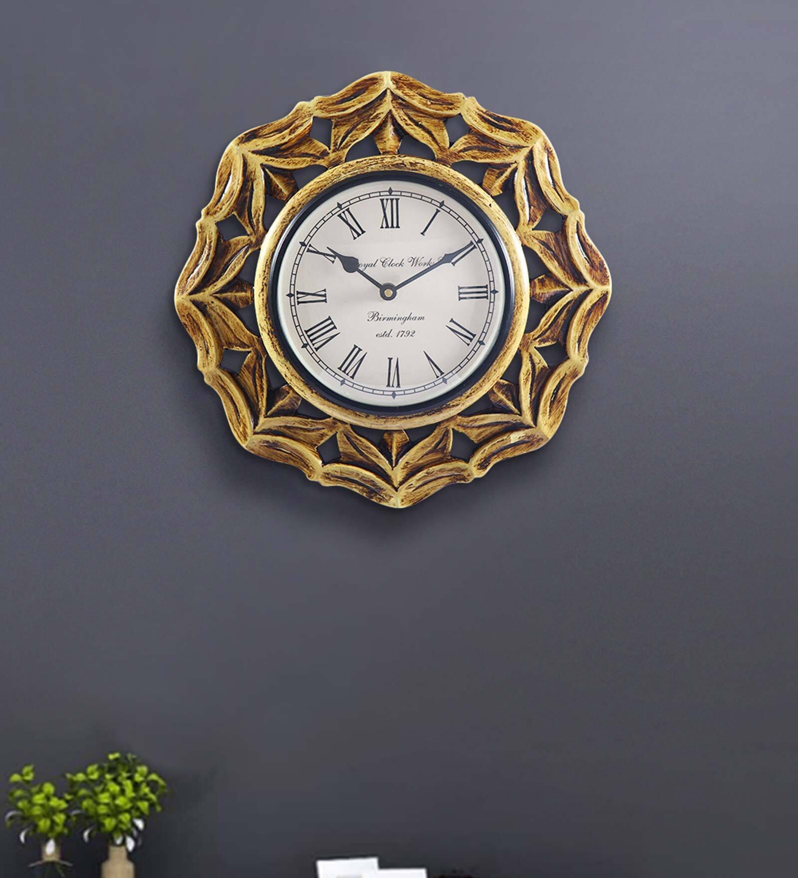 Brown MDF Wall Clock