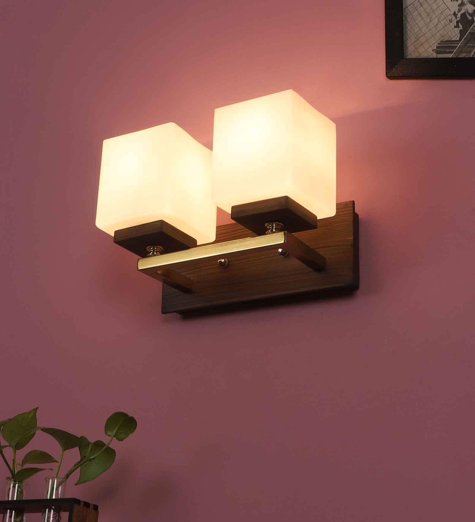 Brown Mild Steel  Contemporary Wall Sconces