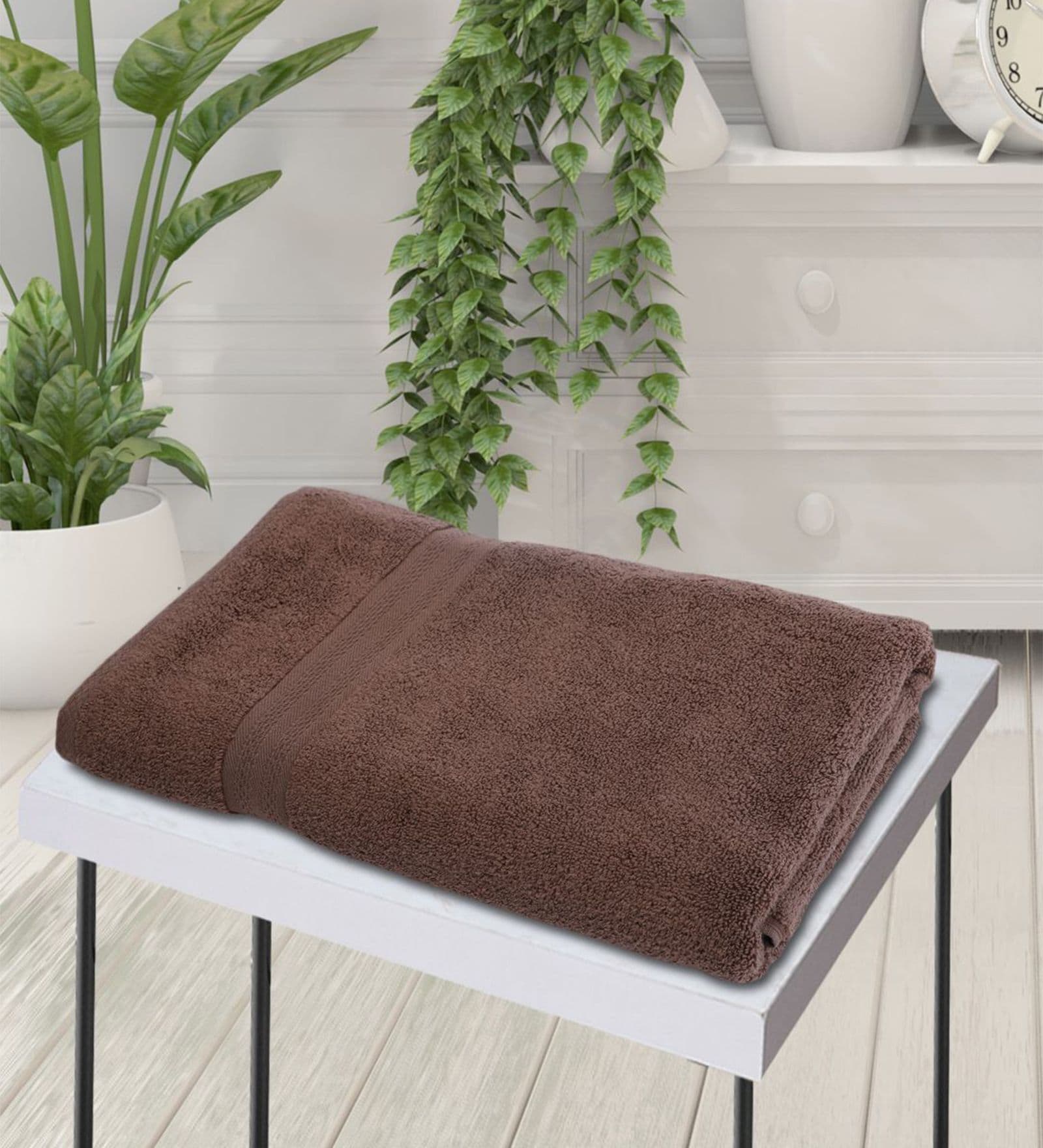 Paradiso Brown 100% Cotton Zero Twist 500 GSM Bath Towel