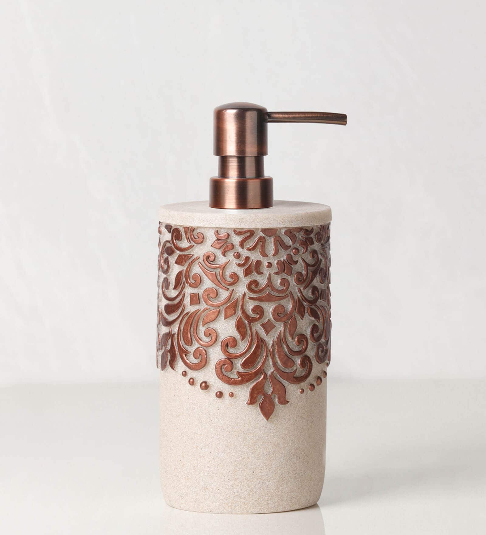 Polyresin Brown Soap Dispenser 380 ml