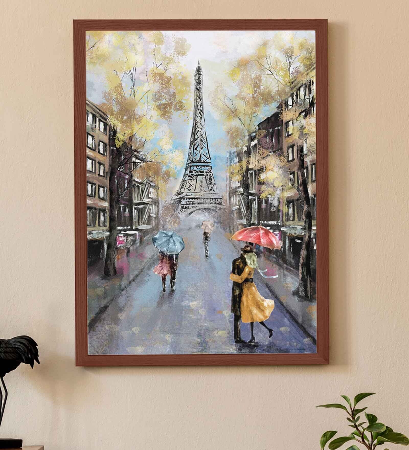 Multicolour Synthetic Wood Art Print