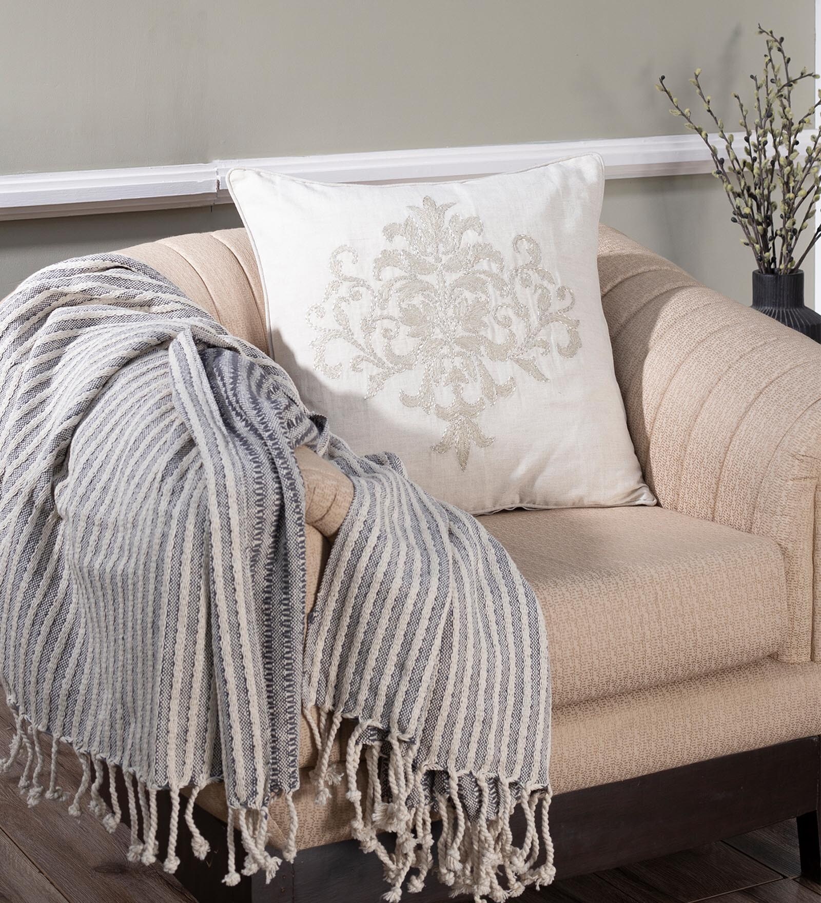 Buy Brown Traditional 100 Cotton 20 X 20 Inches Cushion Cover by