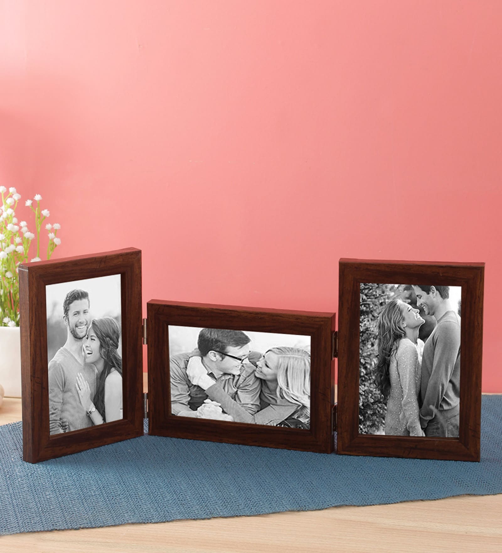 Buy Brown Vertical & Horizontal Wood Photo Frame By Wishtank Online