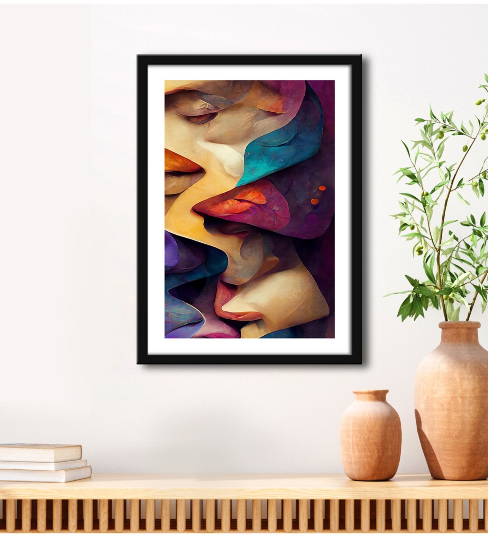 Modern Brown Vinyl Painting