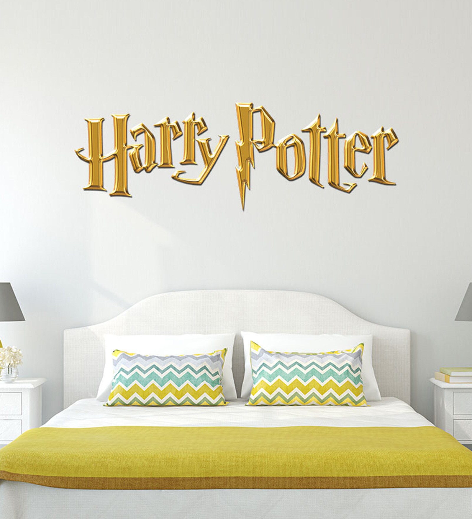 Brown Vinyl Warner Bros Harry Potter Logo Matte Finish Wall Sticker