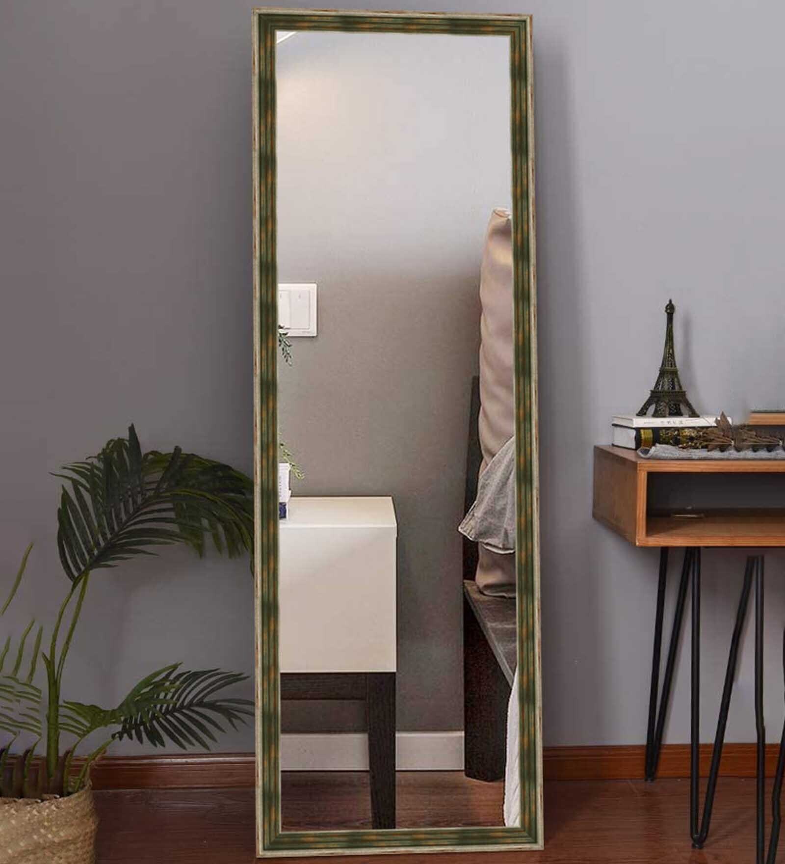 Buy Brown Wood & Glass Full Length Mirror at 20 OFF by Elegant Arts