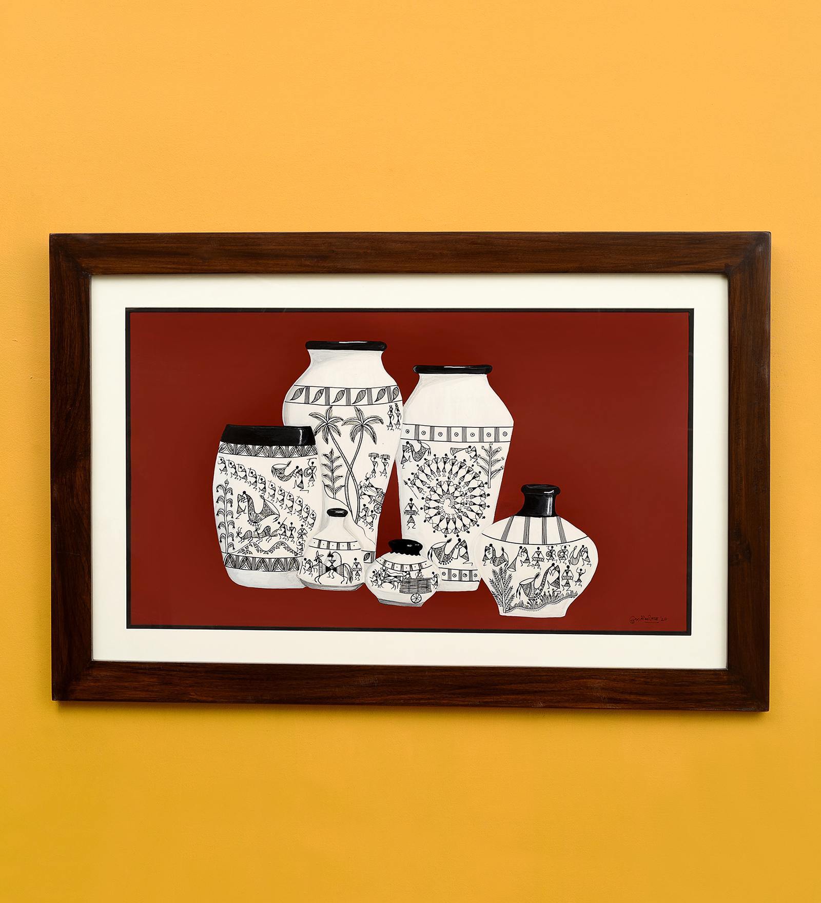 Brown Wood  Painting