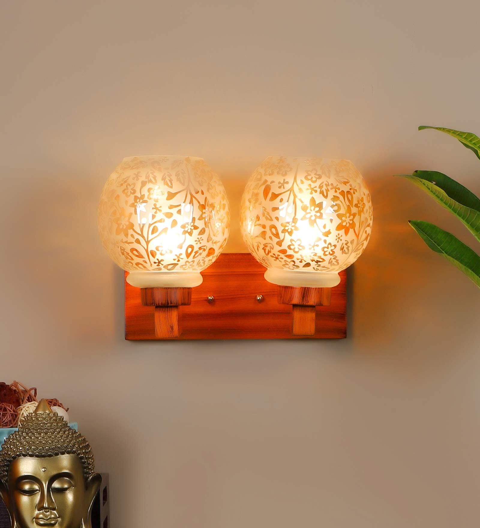 Midwest Brown Wood Wall Sconces