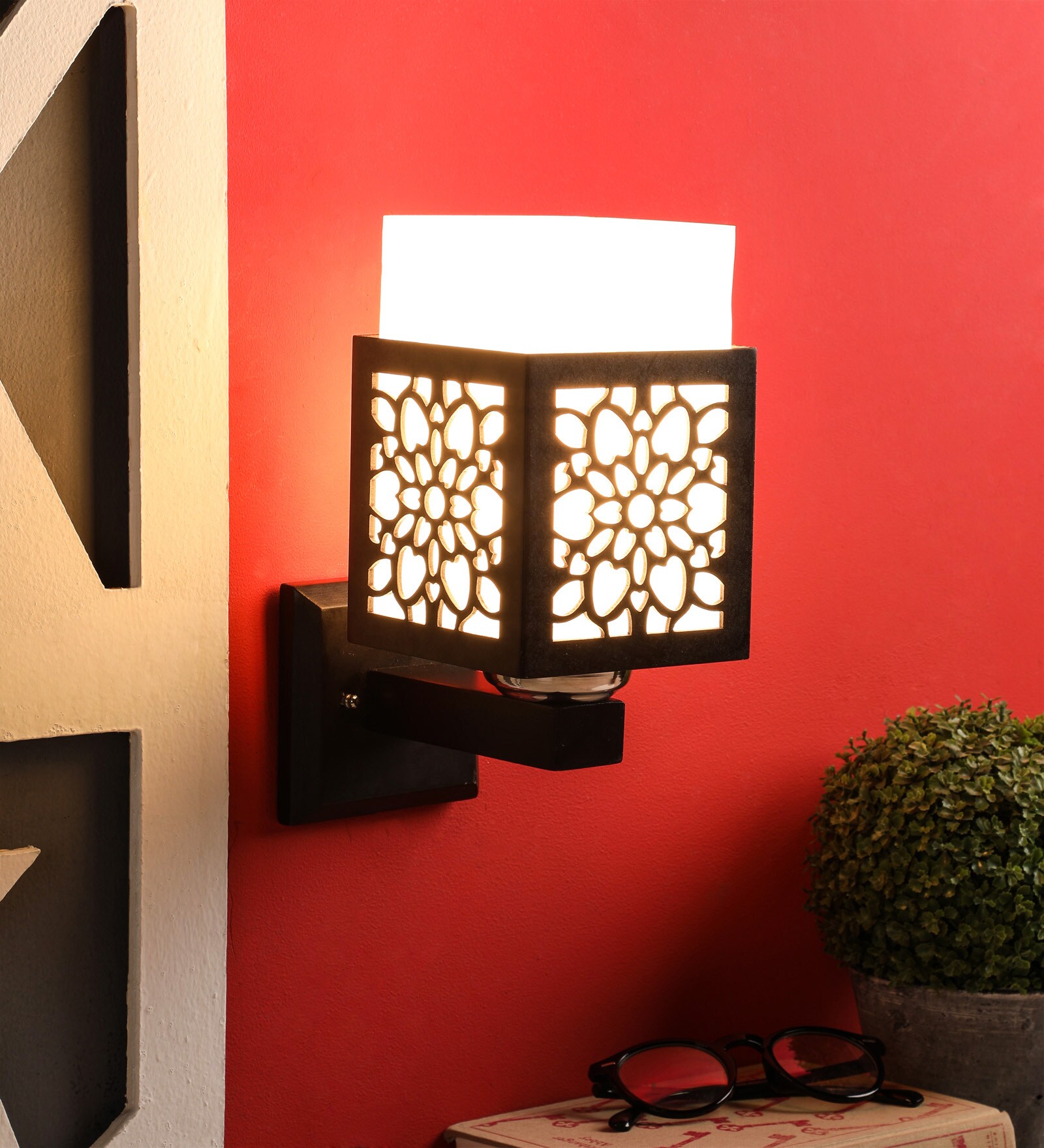 Bastian Brown Wood Wall Sconces