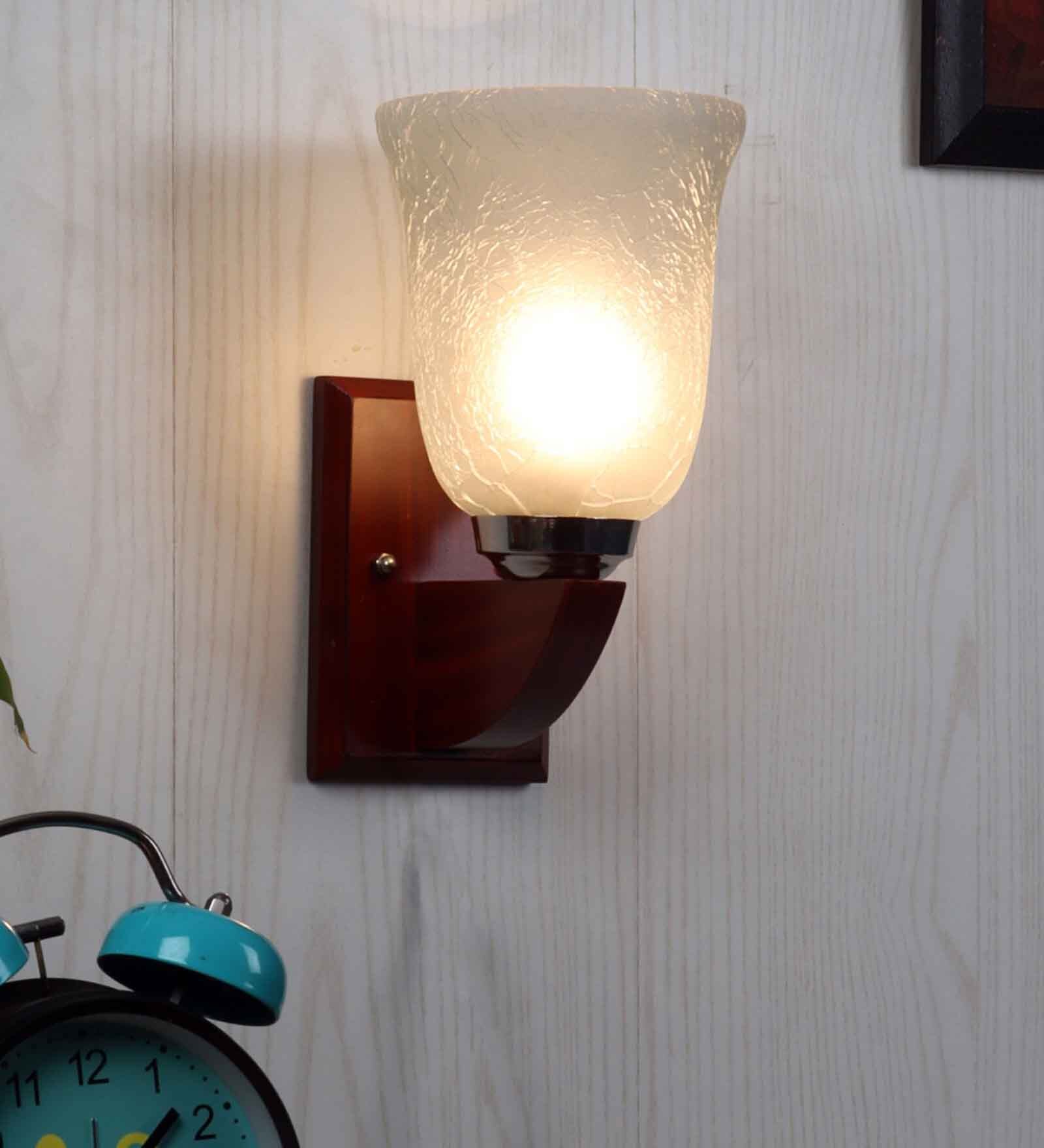 Imperial Brown Wood Wall Sconces
