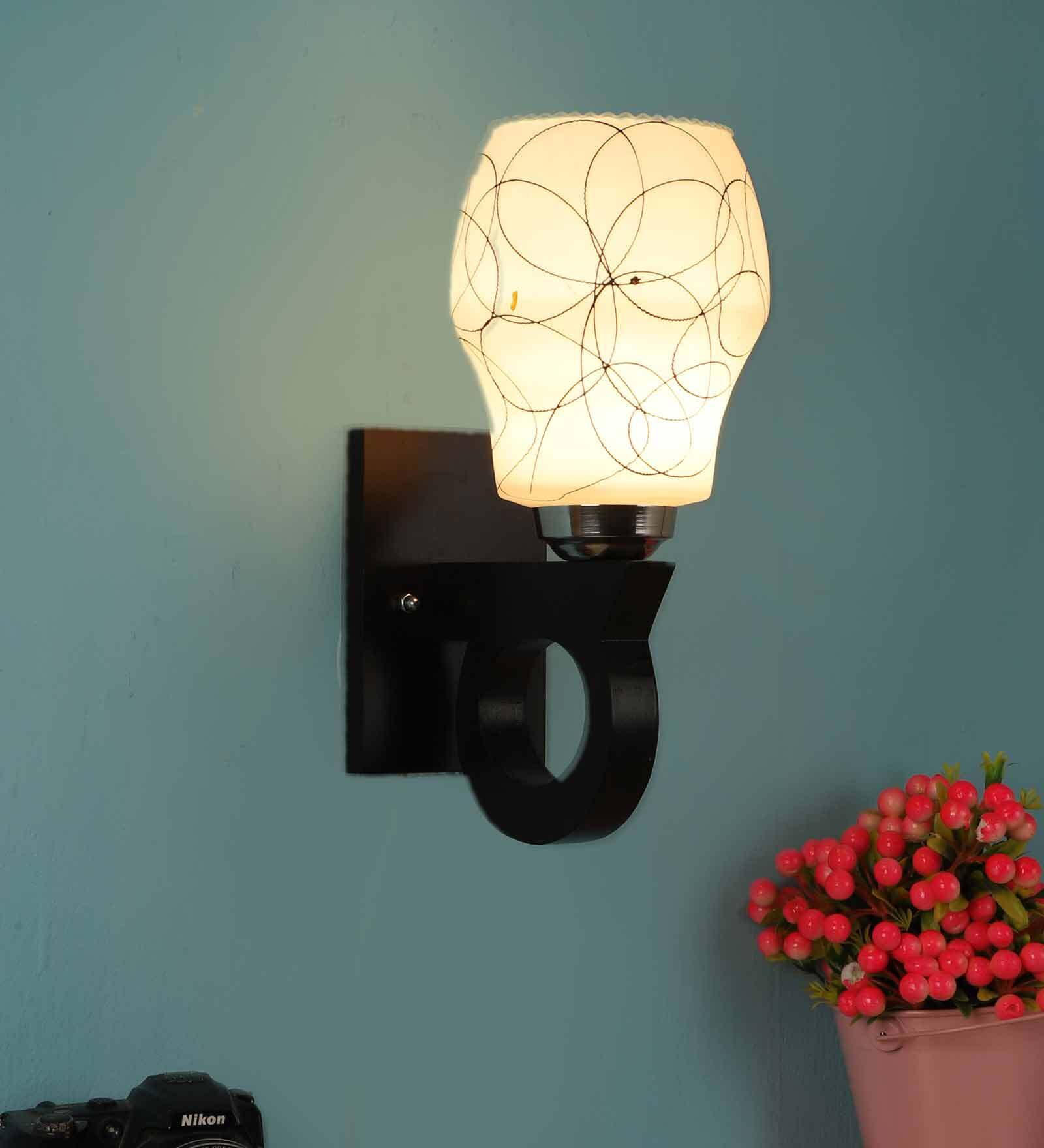 Brown Wood Wall Lights