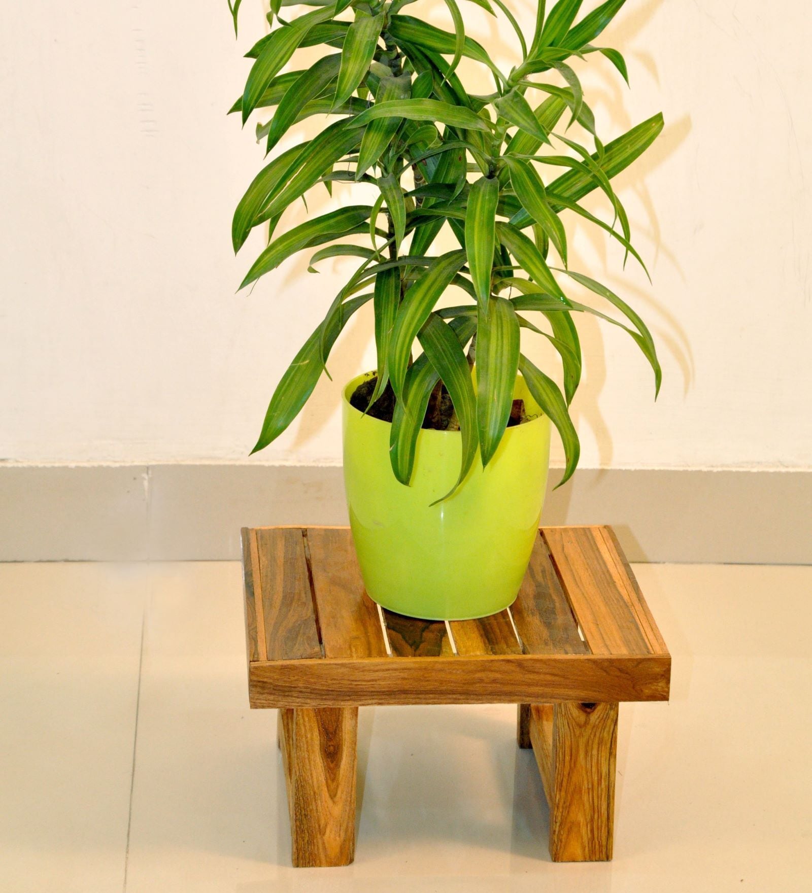 Brown Wooden Wooden Planter Stand