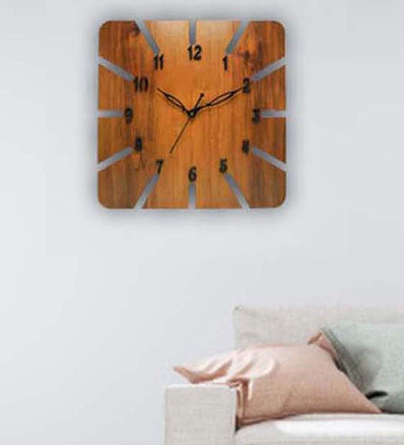 Buy Brown Wooden Creative Wall Clock at 38 OFF by J & M Art Pepperfry